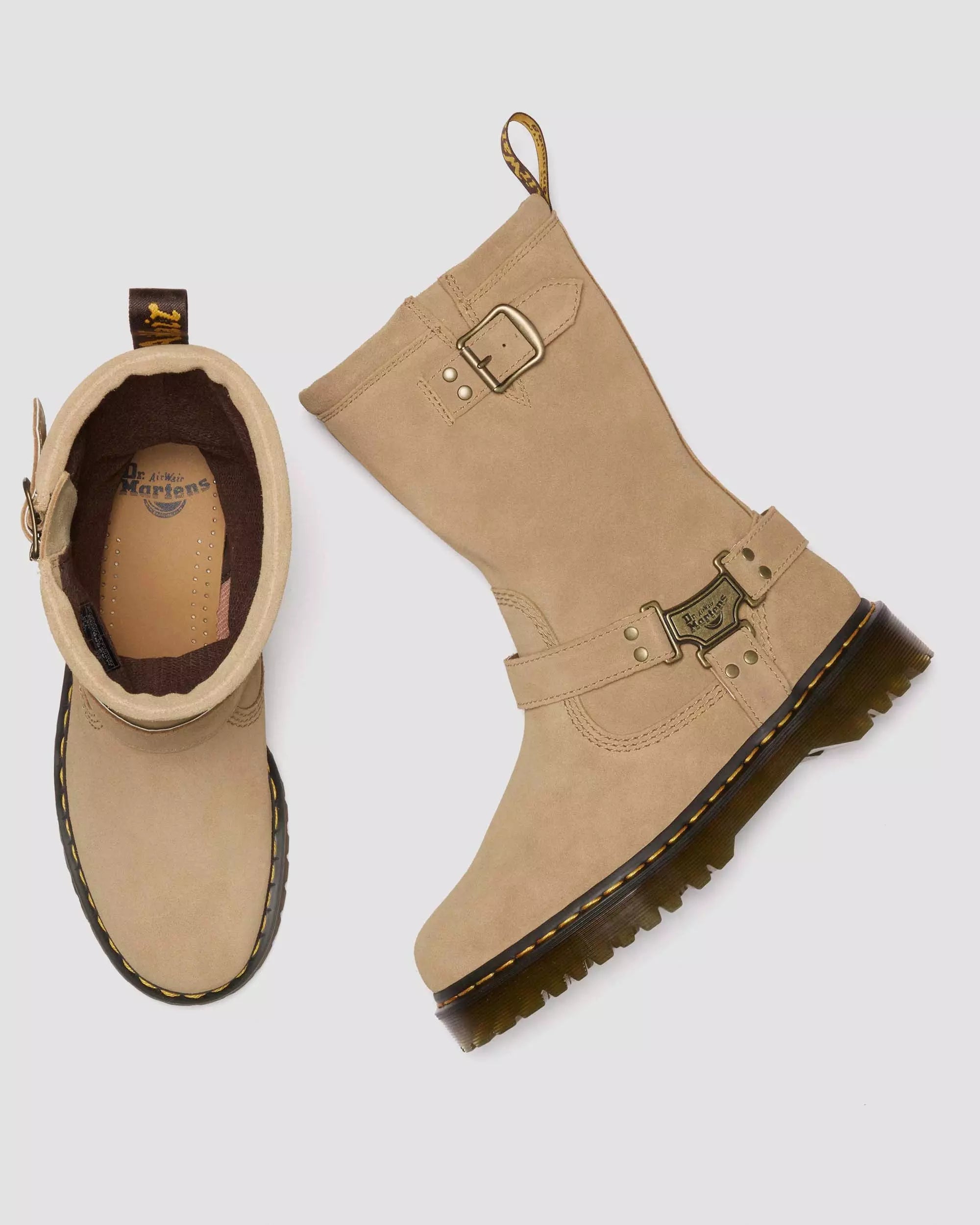 Anistone Hi Suede Biker Boots Suede Biker Boots