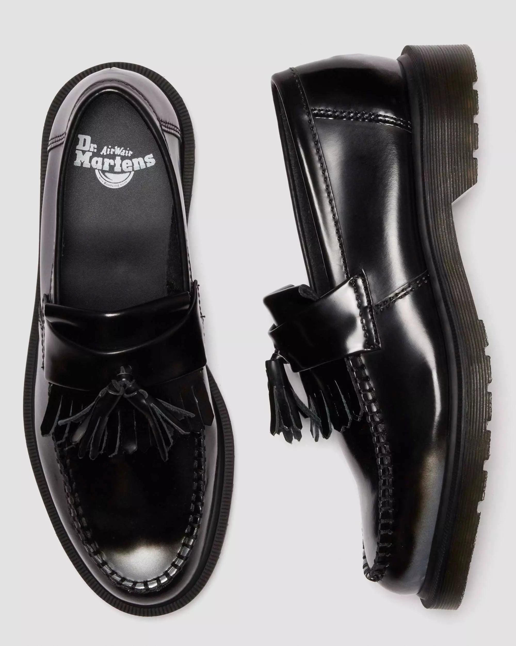Adrian Arcadia Rub Off Leather Tassel Loafers