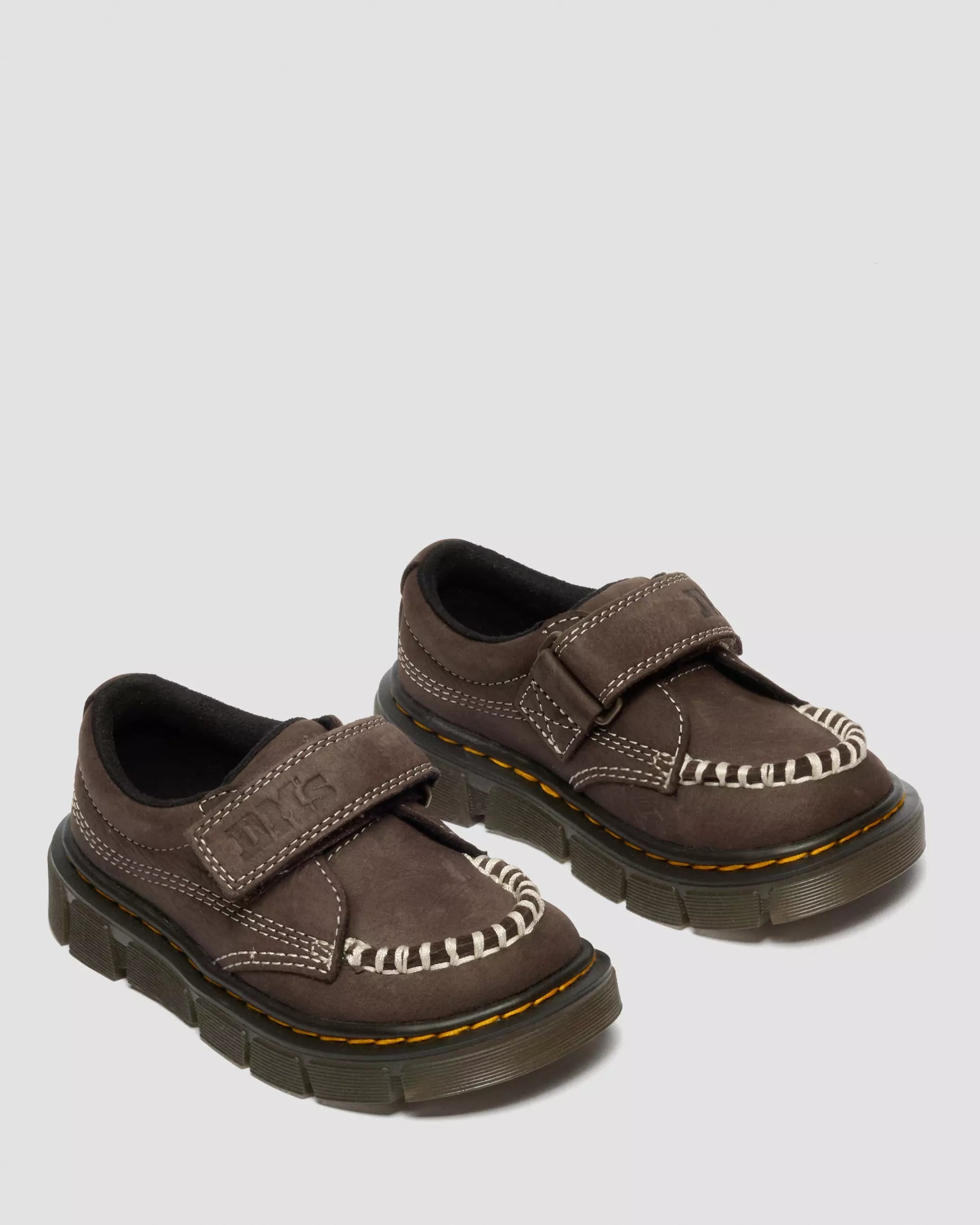 Toddler Raffe Strap Tumbled Nubuck Moc Toe Shoes
