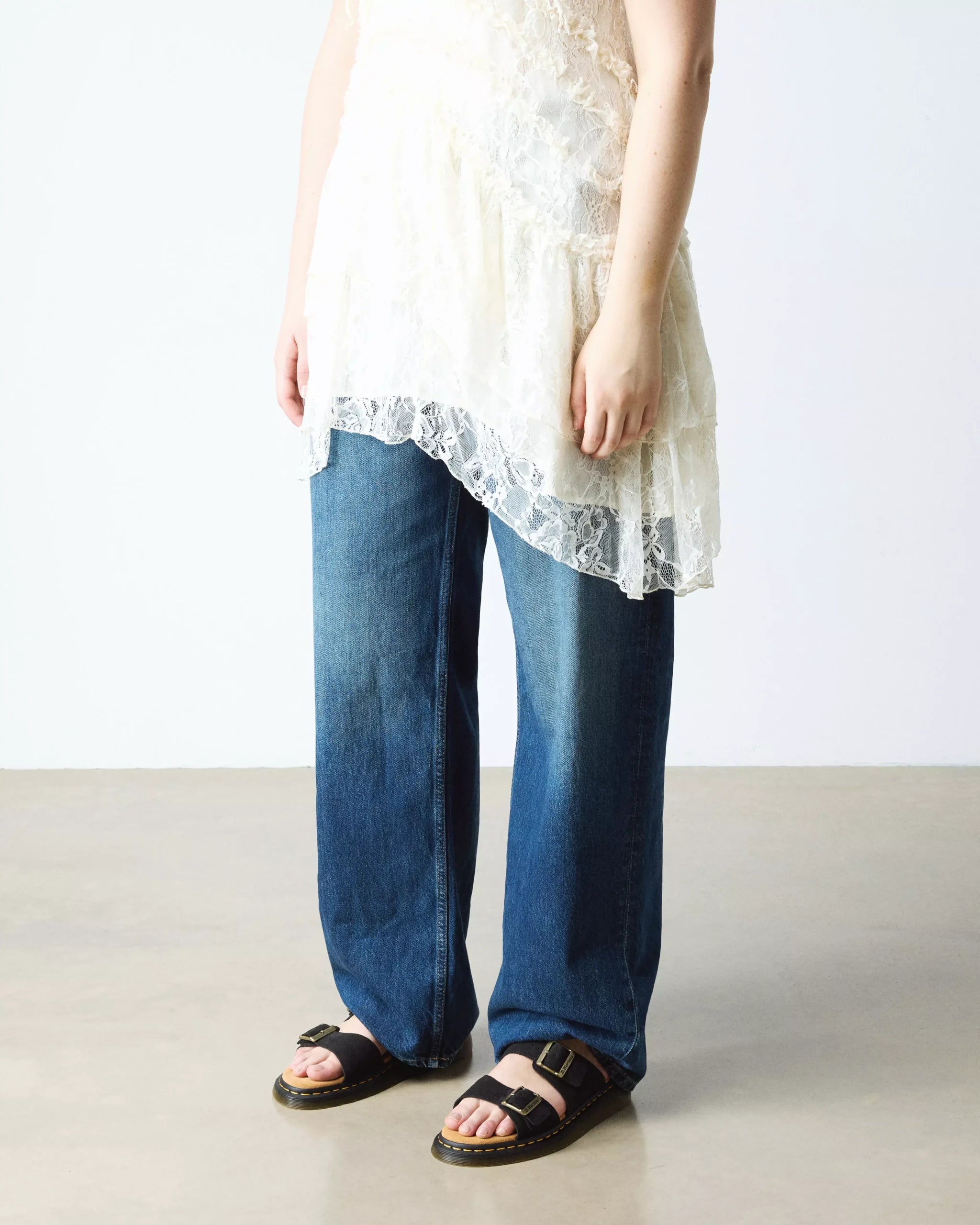 Josef Suede Slide Sandals