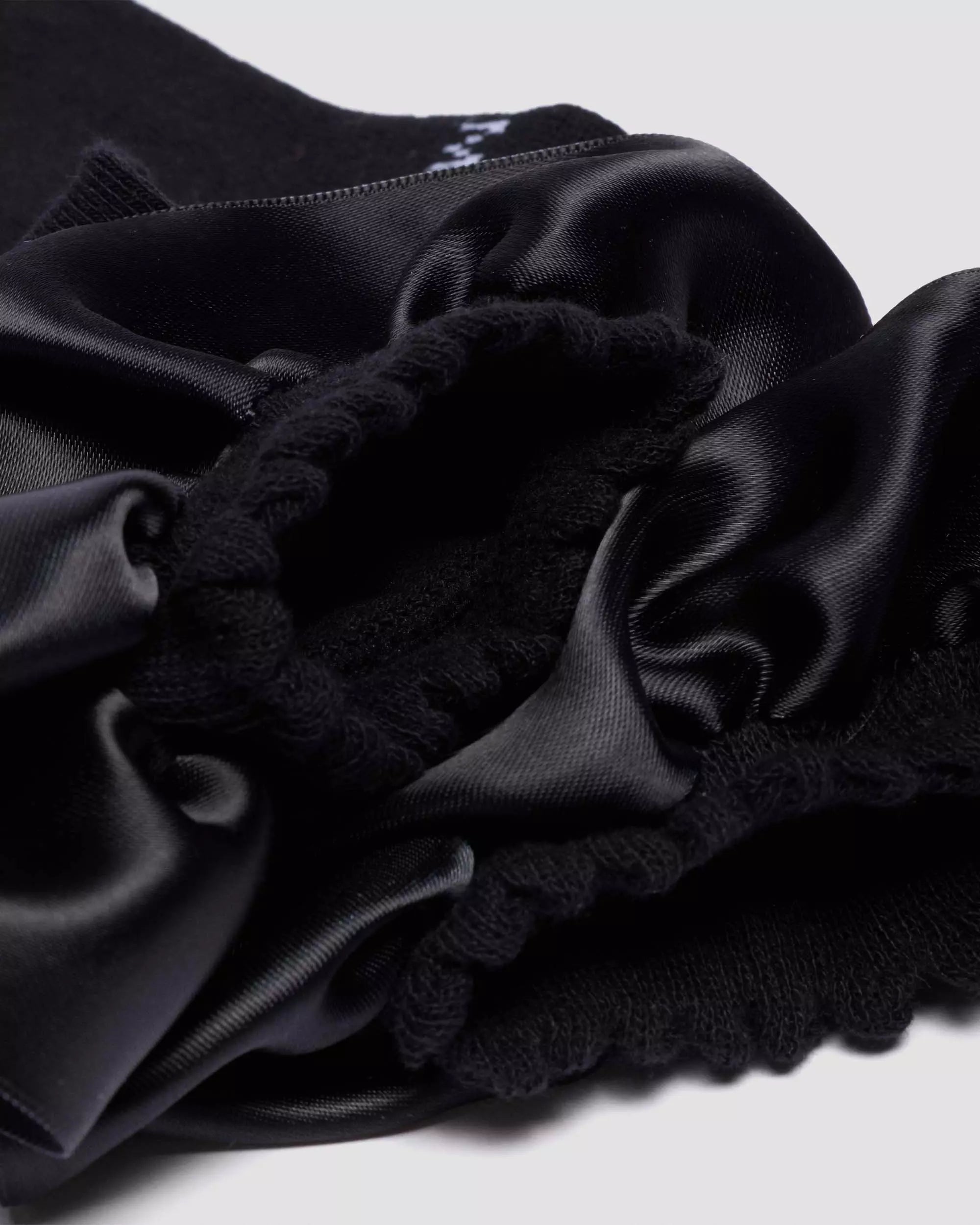 Satin Frill Socks Organic Cotton Blend
