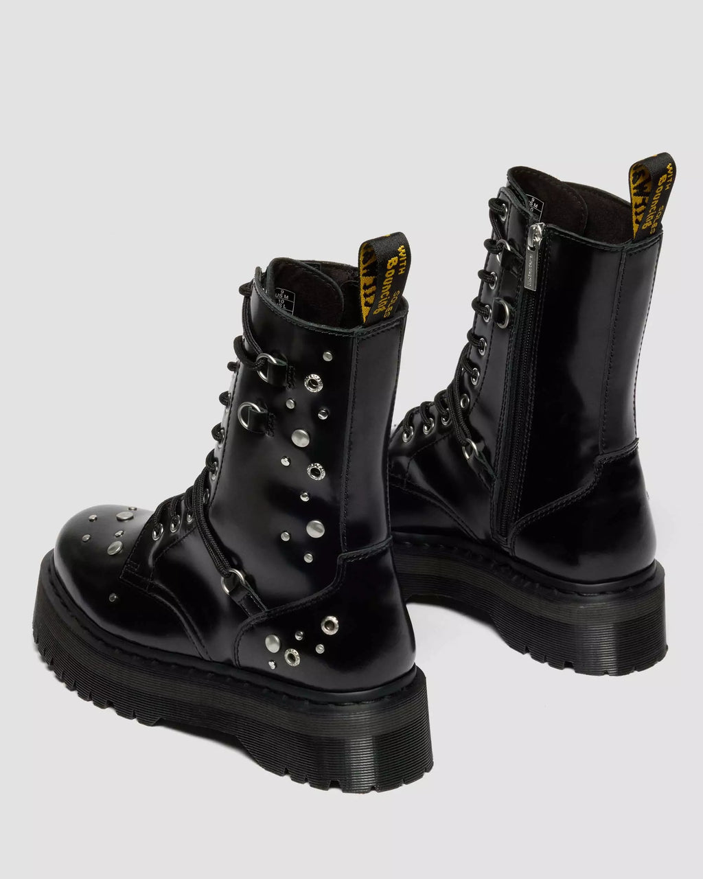 JADON HI Studded Buttero Leather Platform Boots