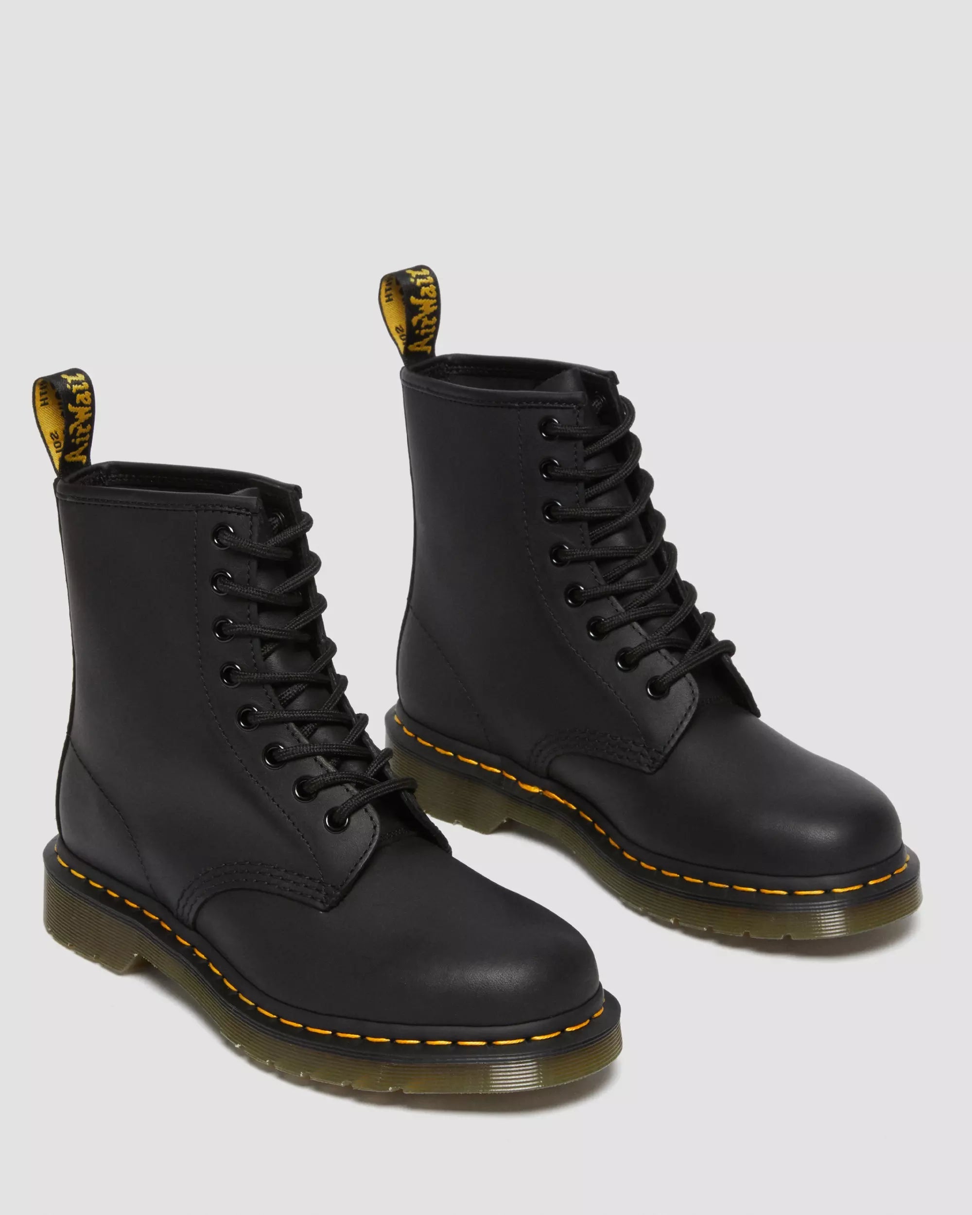 1460 Greasy Leather Lace Up Boots