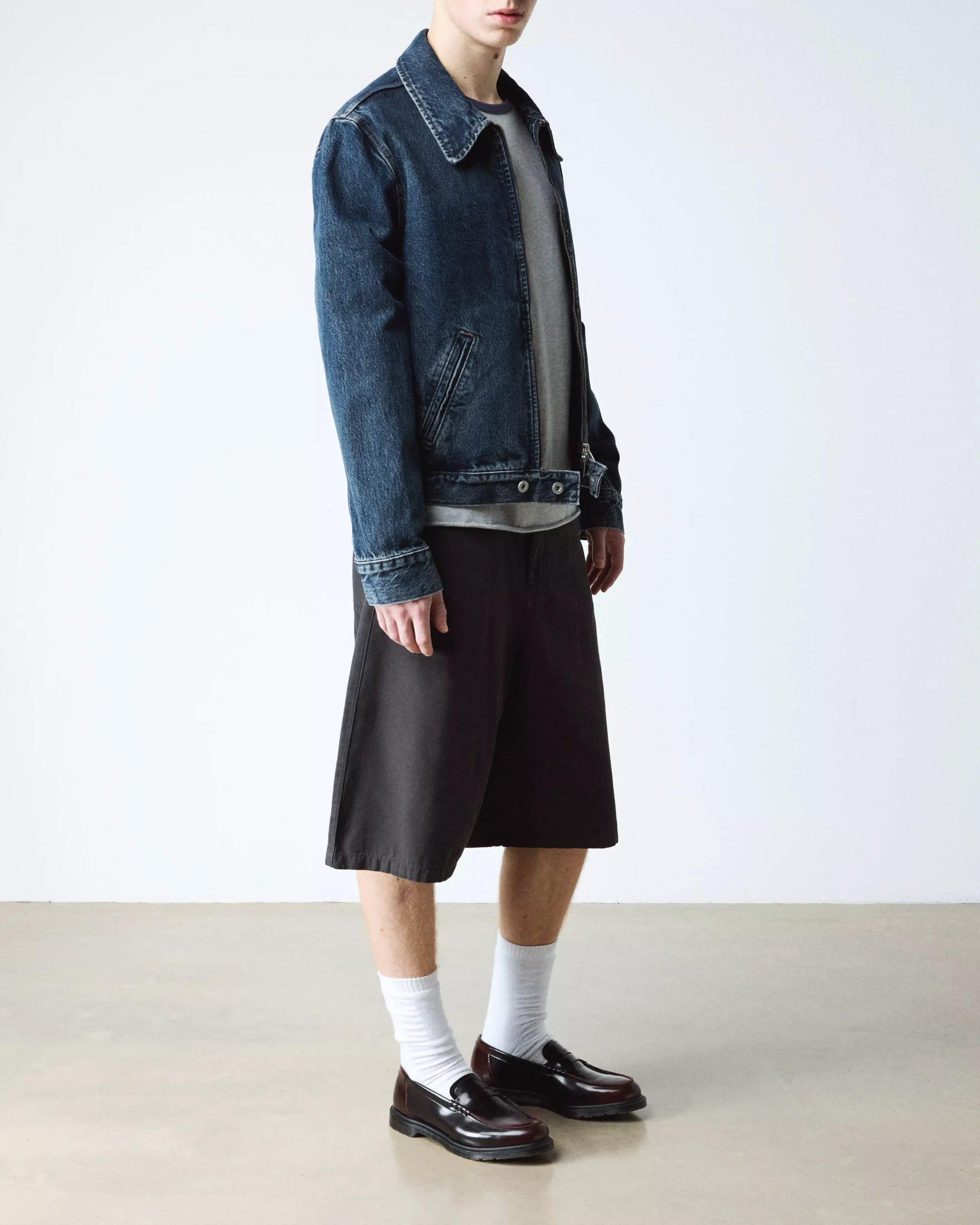 Mayfare Rub Off Leather Penny Loafers