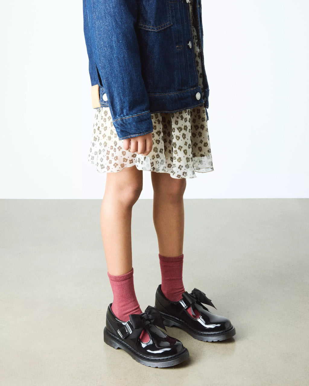 Junior Polley Ii Bow Patent Leather Mary Jane Shoes