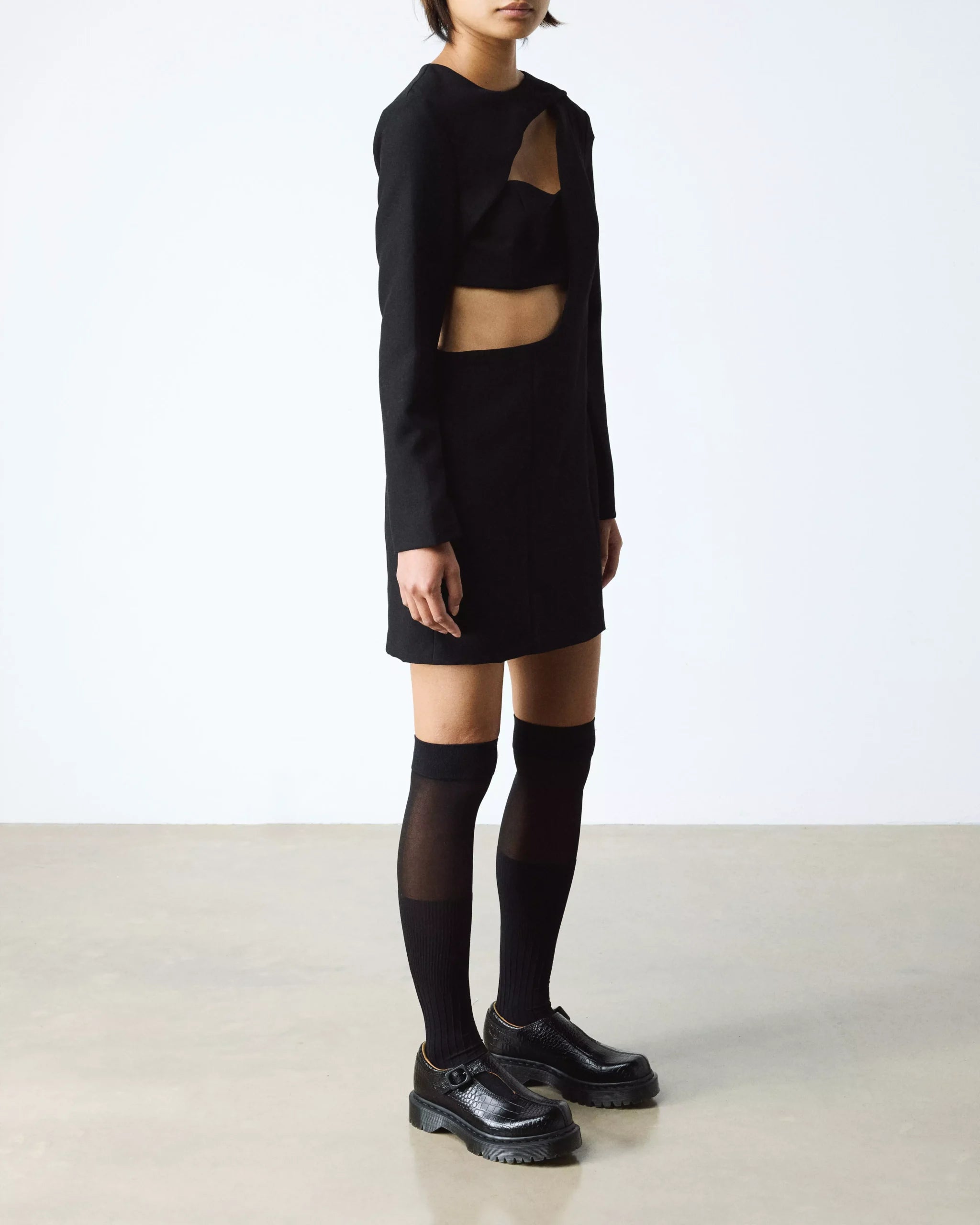 Rejena Mary Jane Croc Emboss Leather Shoes
