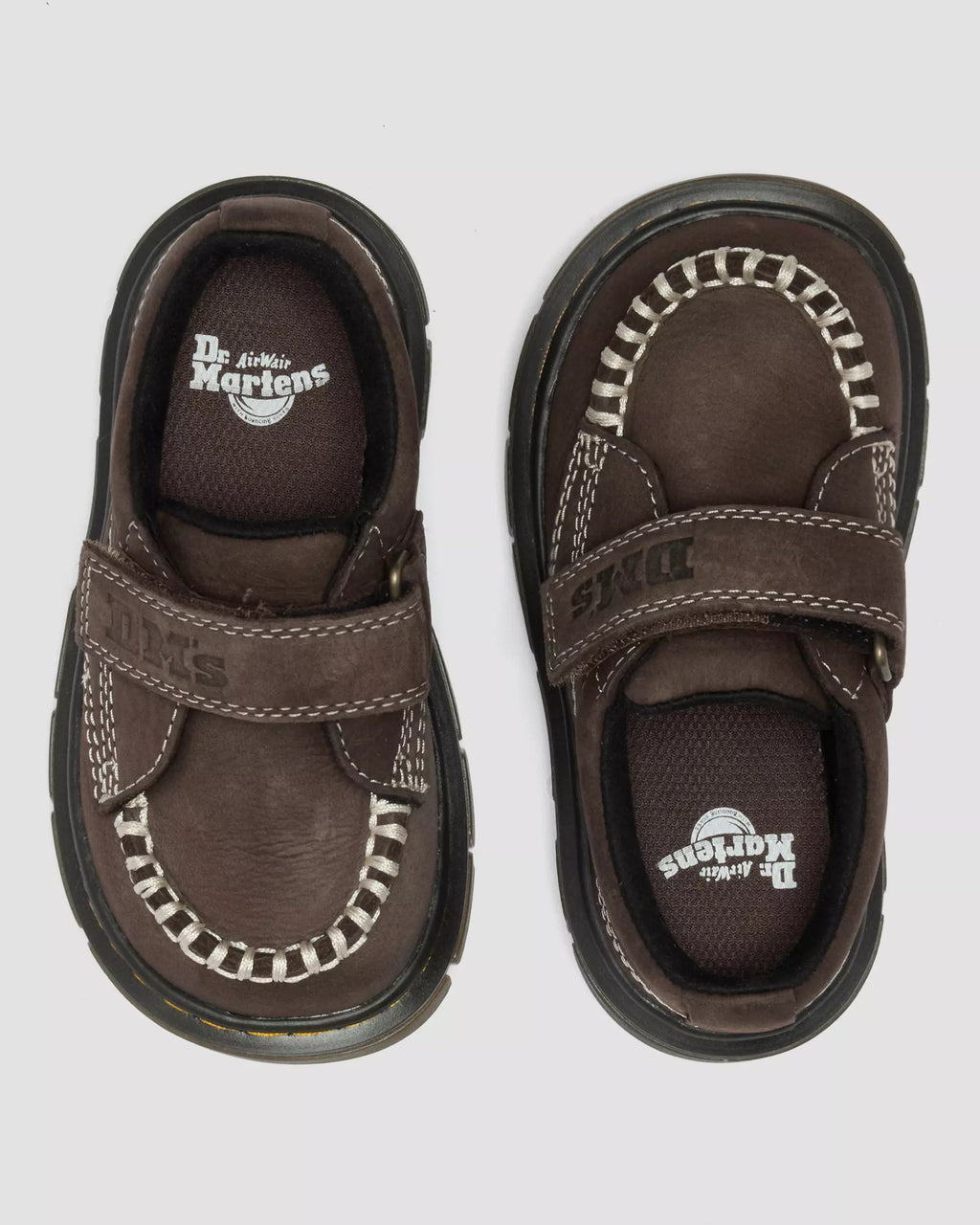 Toddler Raffe Strap Tumbled Nubuck Moc Toe Shoes