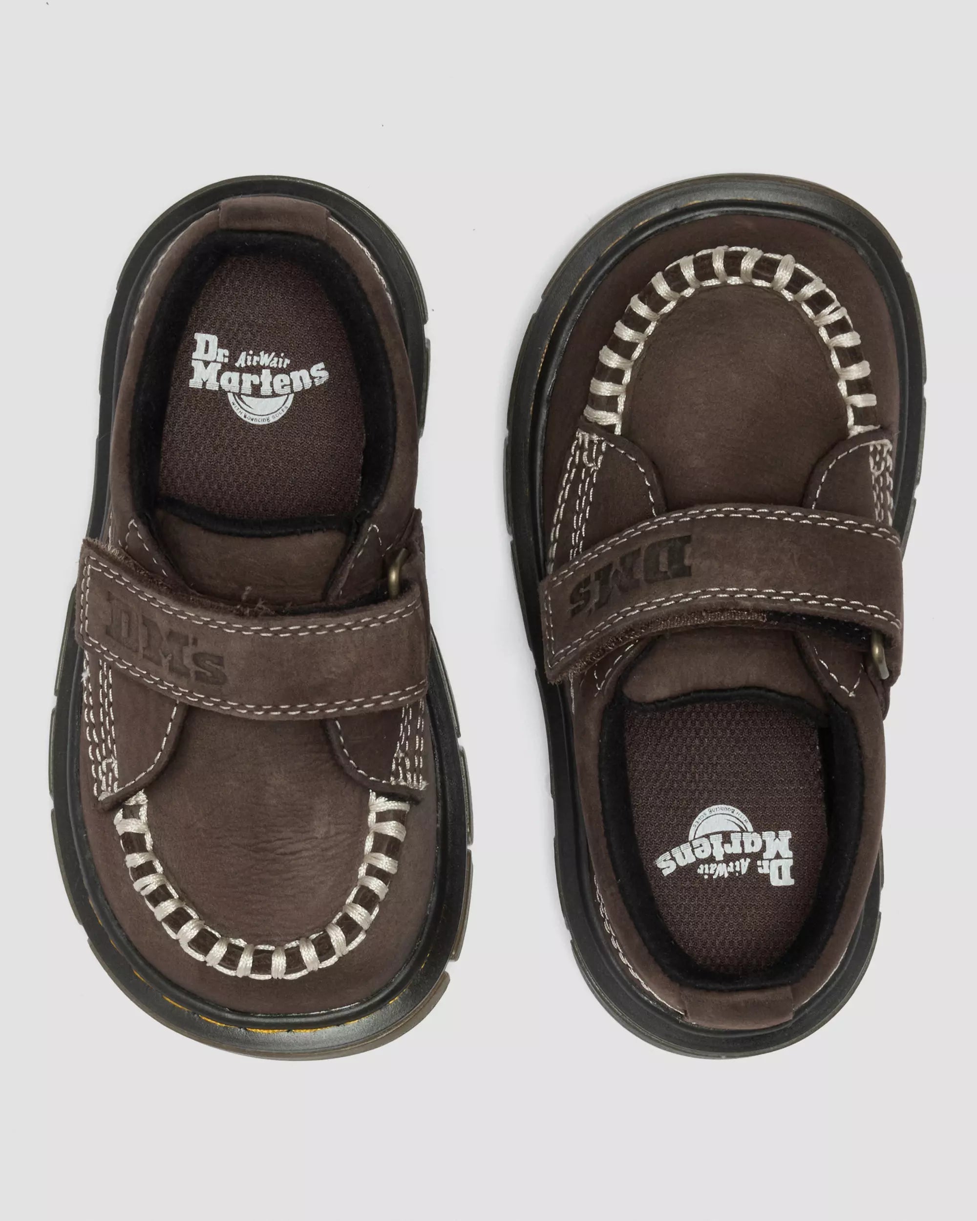 Toddler Raffe Strap Tumbled Nubuck Moc Toe Shoes