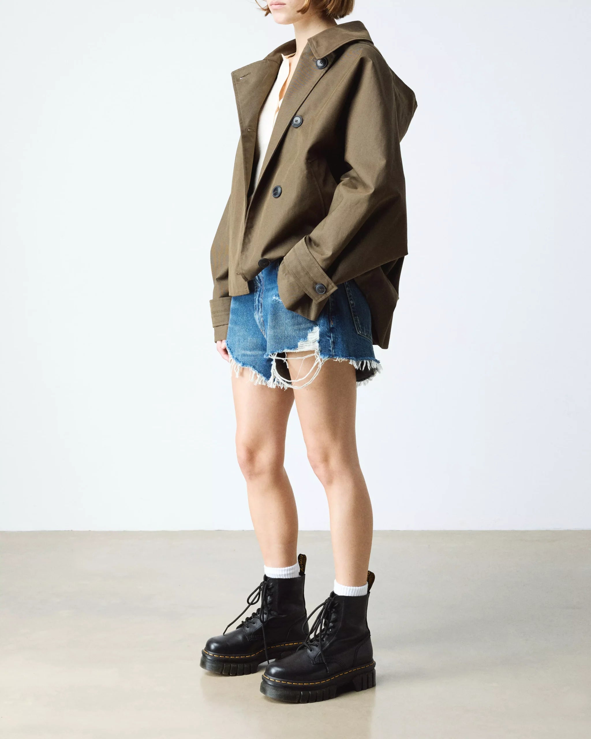 SINCLAIR Milled Nappa Leather Platform Boots