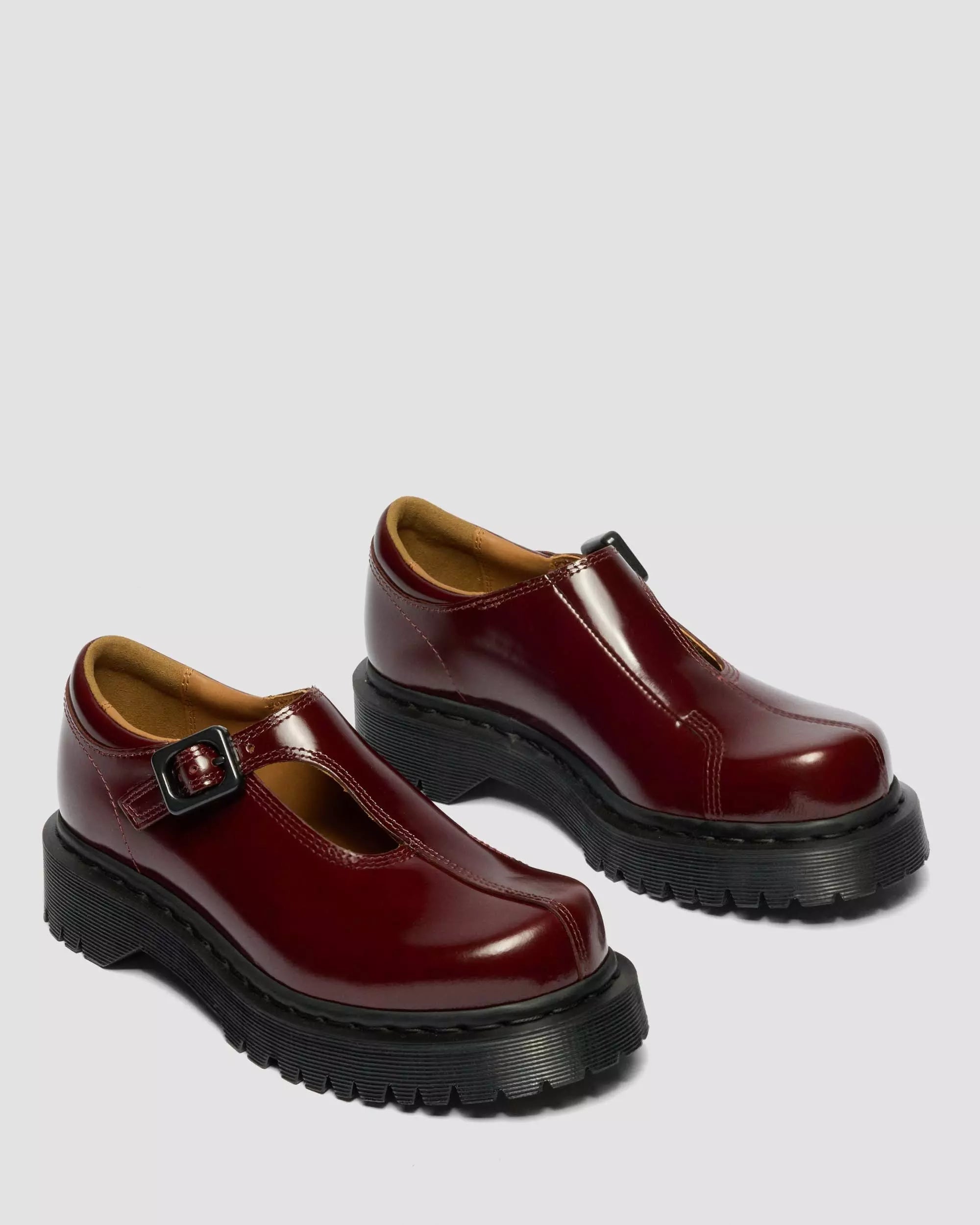 Rejena Mary Jane Lacquered Leather Shoes