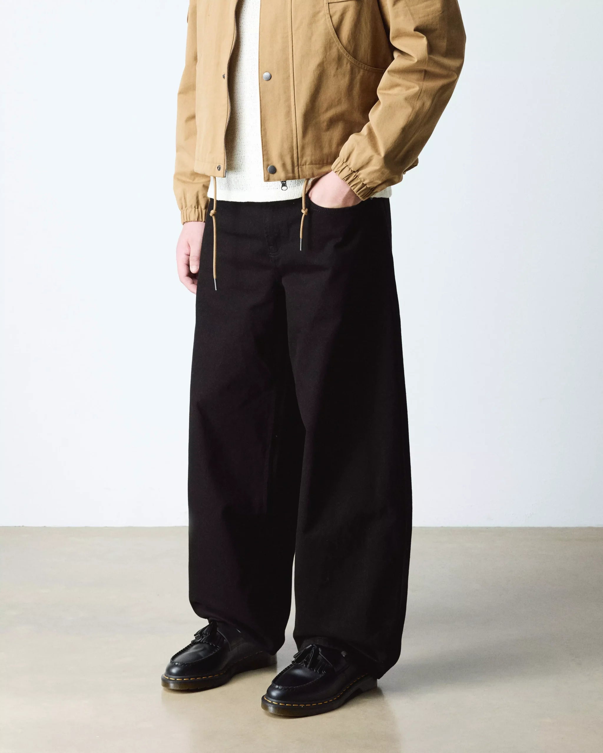 Adrian Yellow Stitch Leather Tassel Loafers