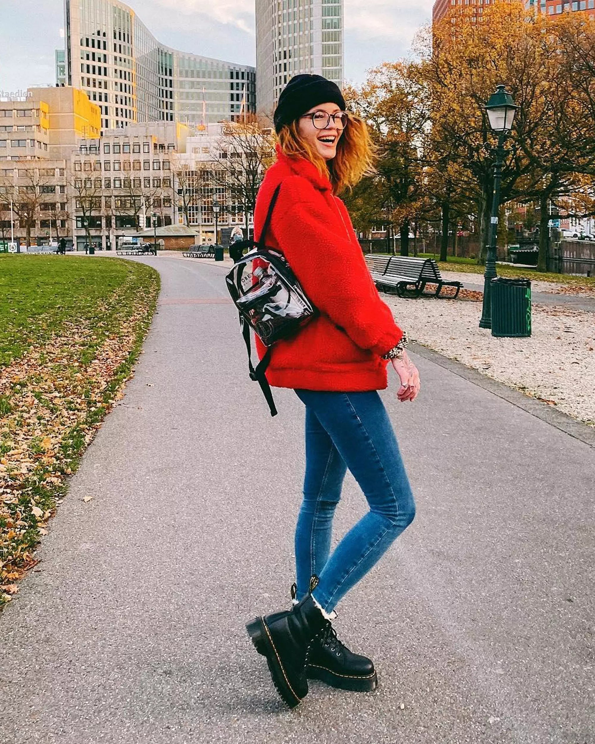 Jadon Faux Fur Lined Leather Platform Boots