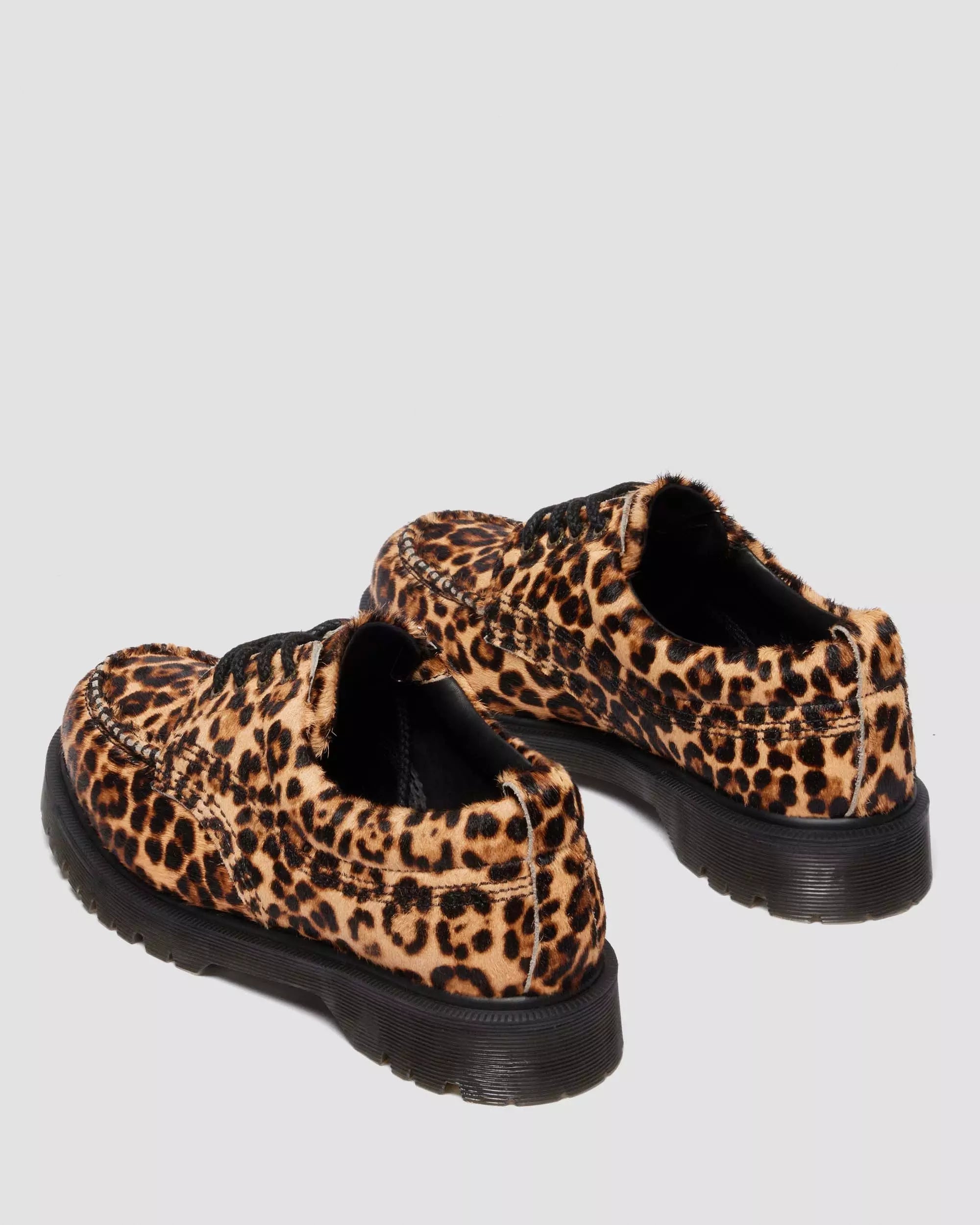 LOWELL Leopard Print Moc Toe Shoes