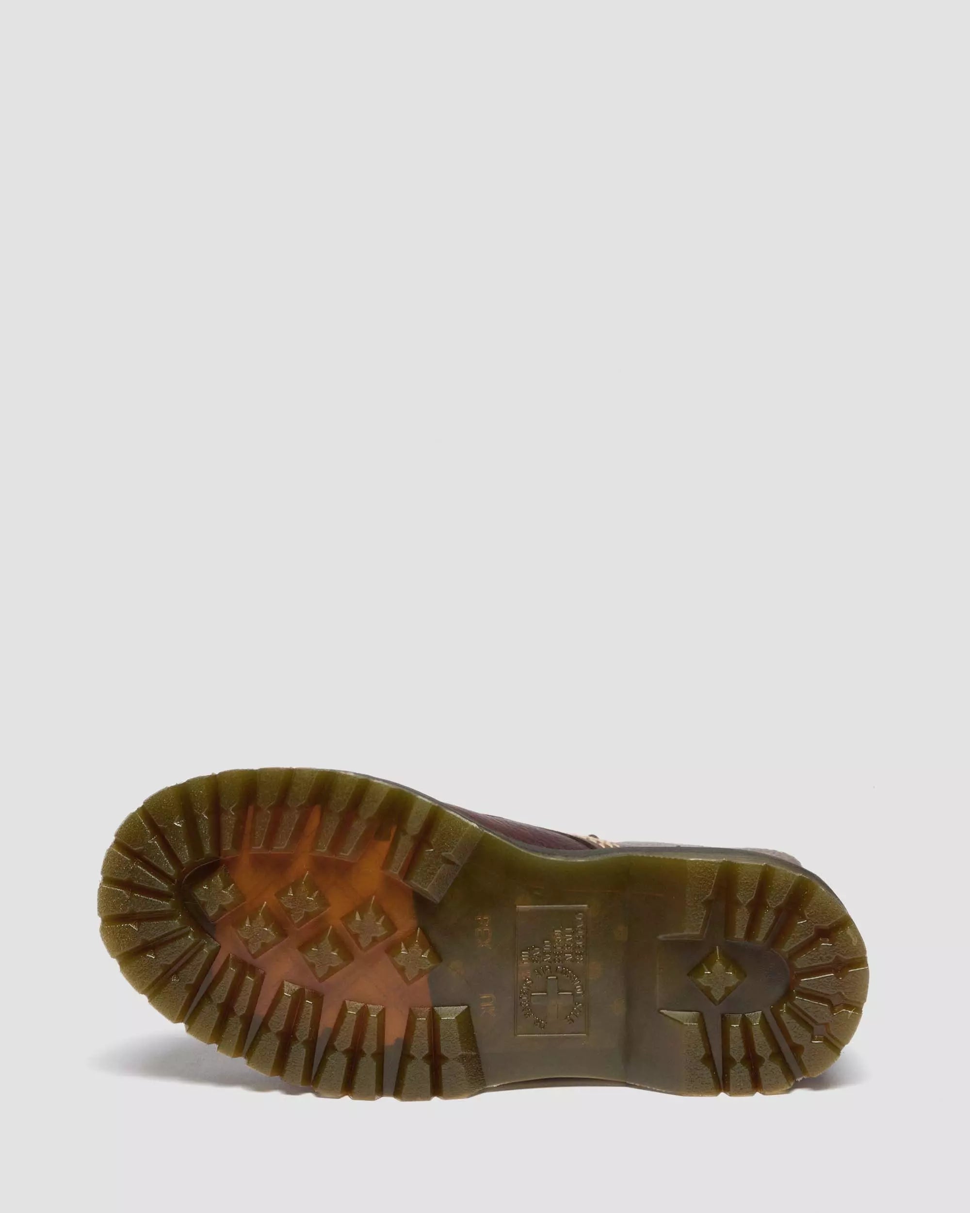Sinclair Flower Grizzly Leather Platform Boots