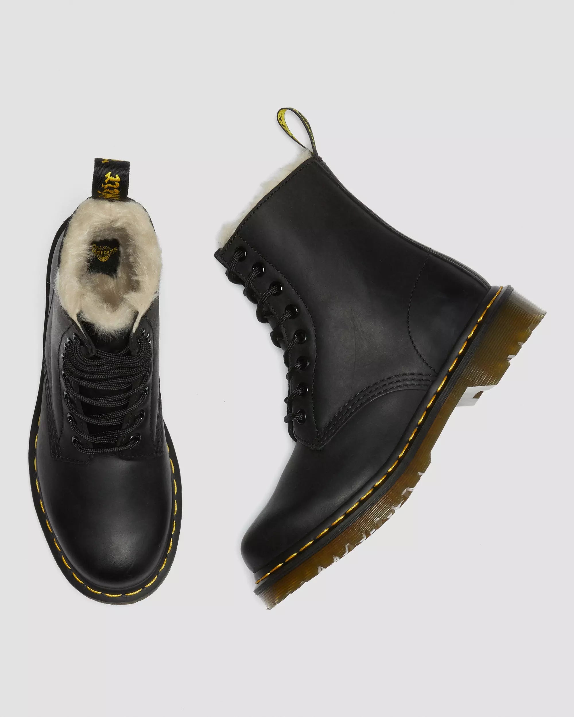 1460 Women's Faux Fur Lined Lace Up Boots