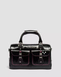 Top Handle Bag Distressed Patent Leather Bag