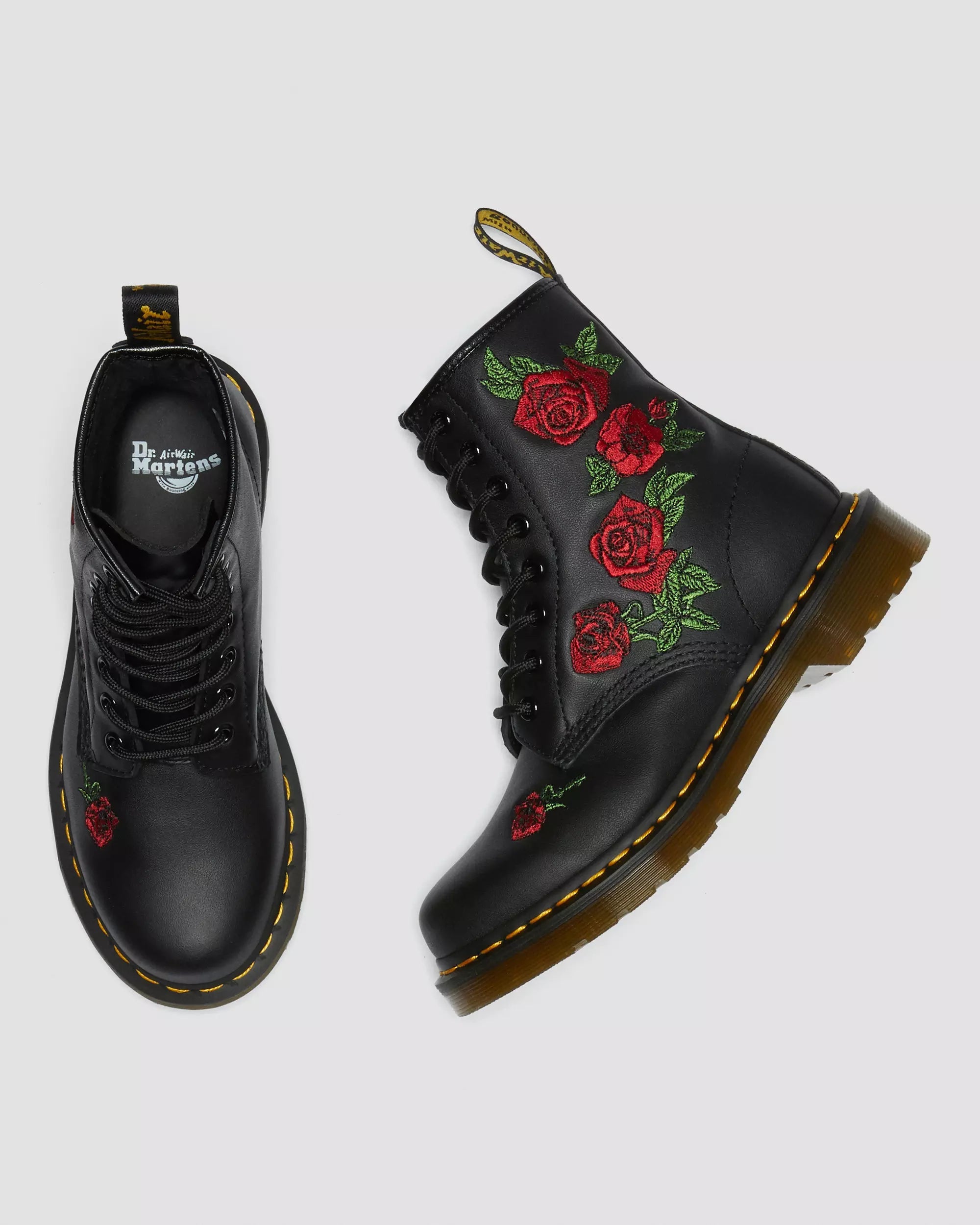 1460 Vonda Floral Leather Lace Up Boots