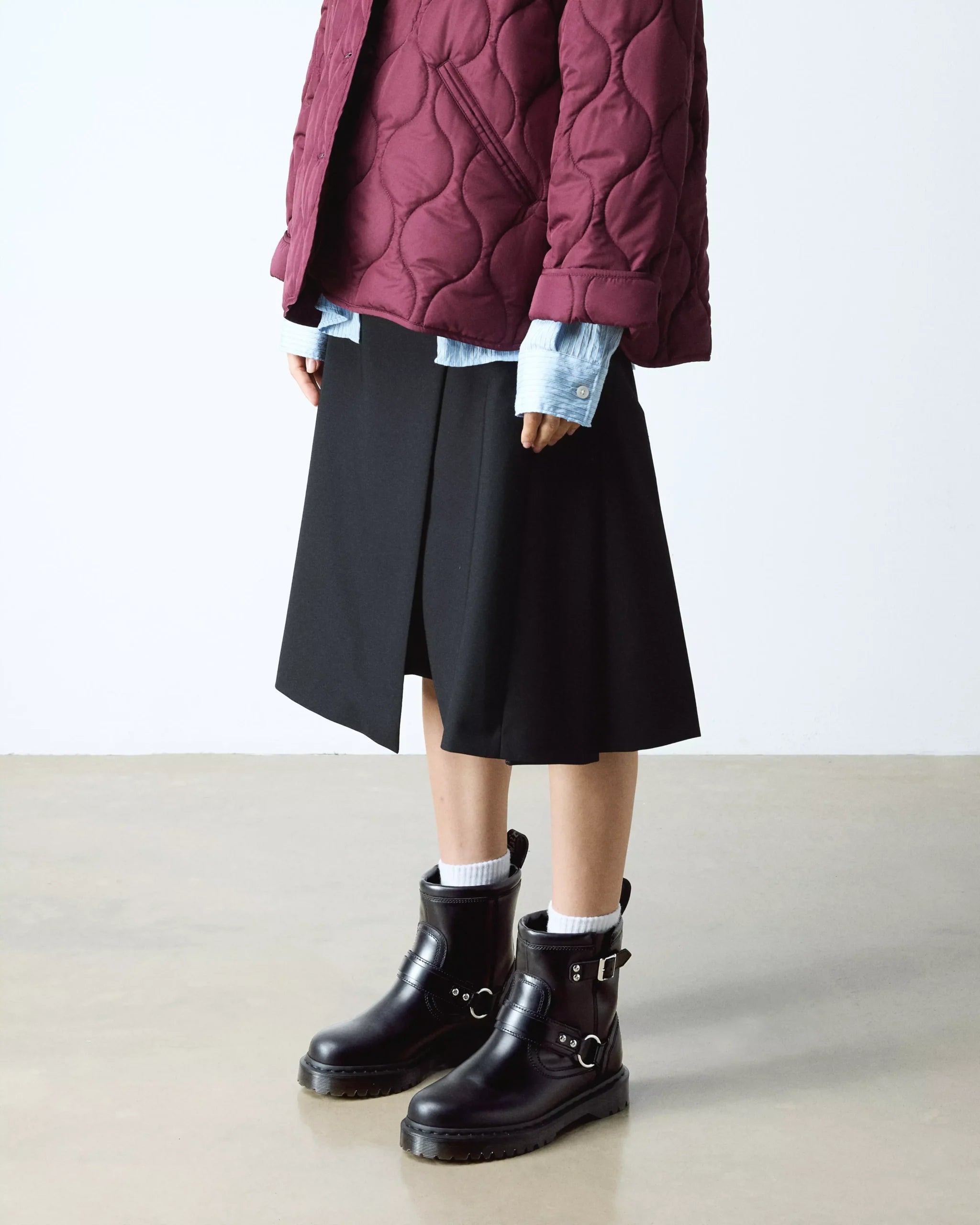 Anistone Harness Orleans Leather Biker Boots