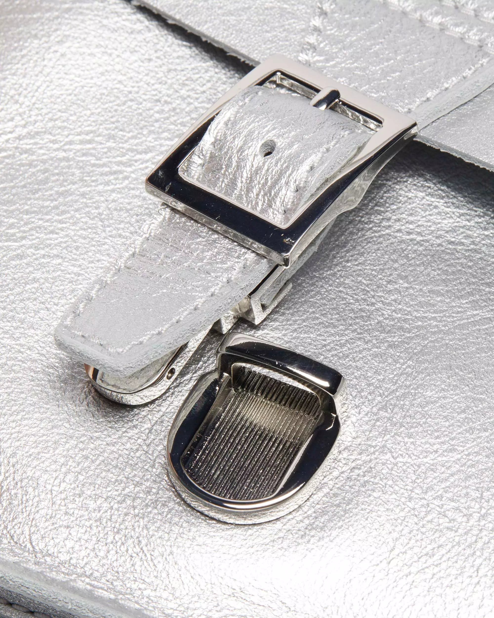 HEART BACKPACK Milled Metallic Backpack