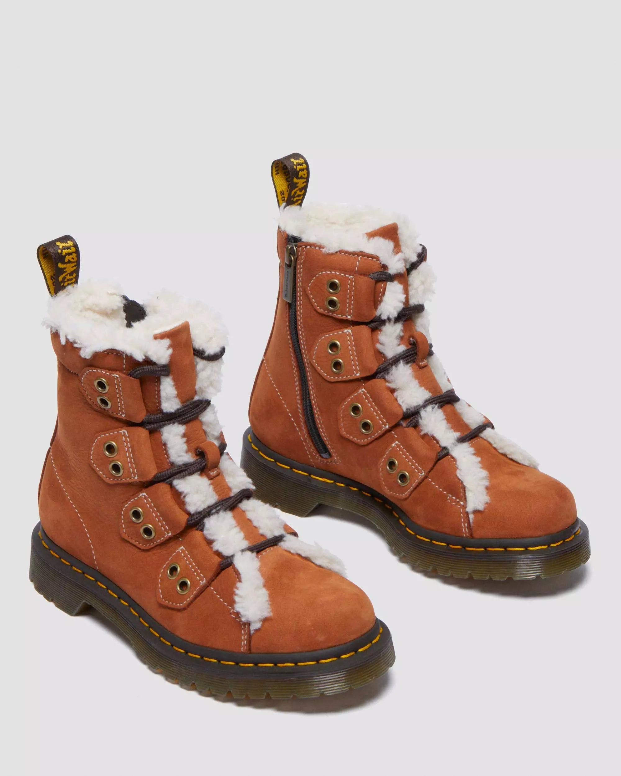 Women's 1460 Lace to Toe Fur Lined Buttersoft Lace Up Boots