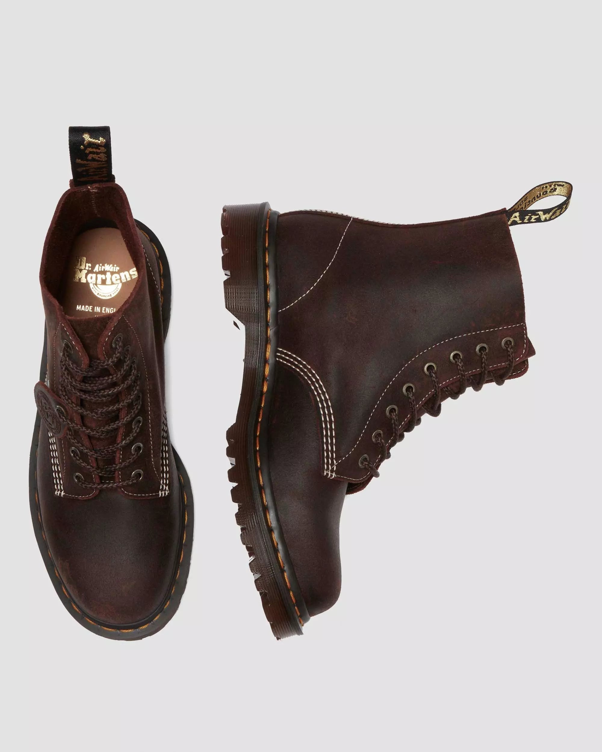 1460 Made in England Wax Commander Lace Up Boots