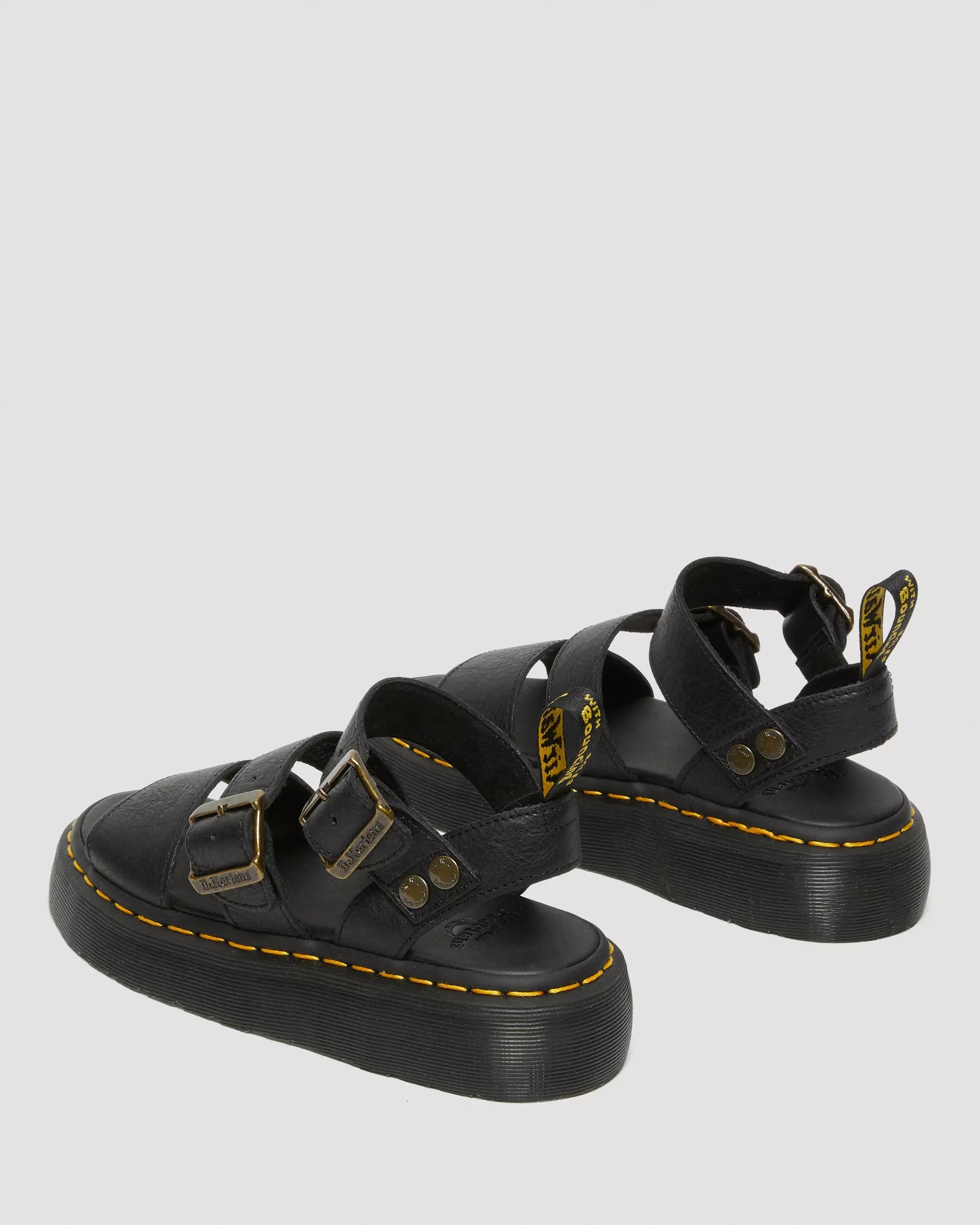 Gryphon Pisa Leather Platform Sandals