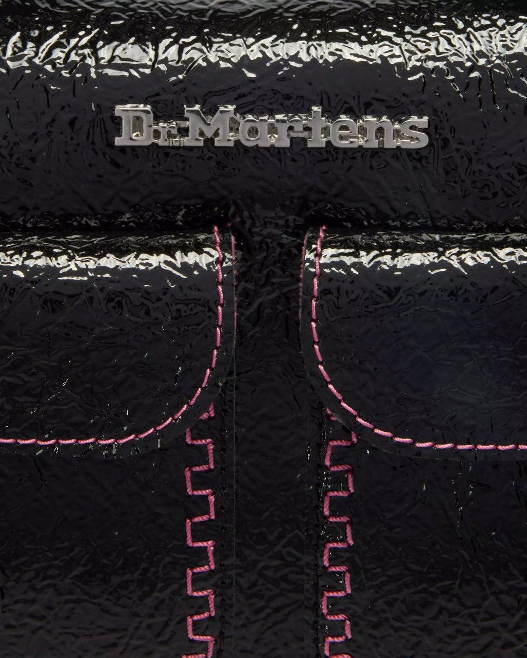Top Handle Bag Distressed Patent Leather Bag