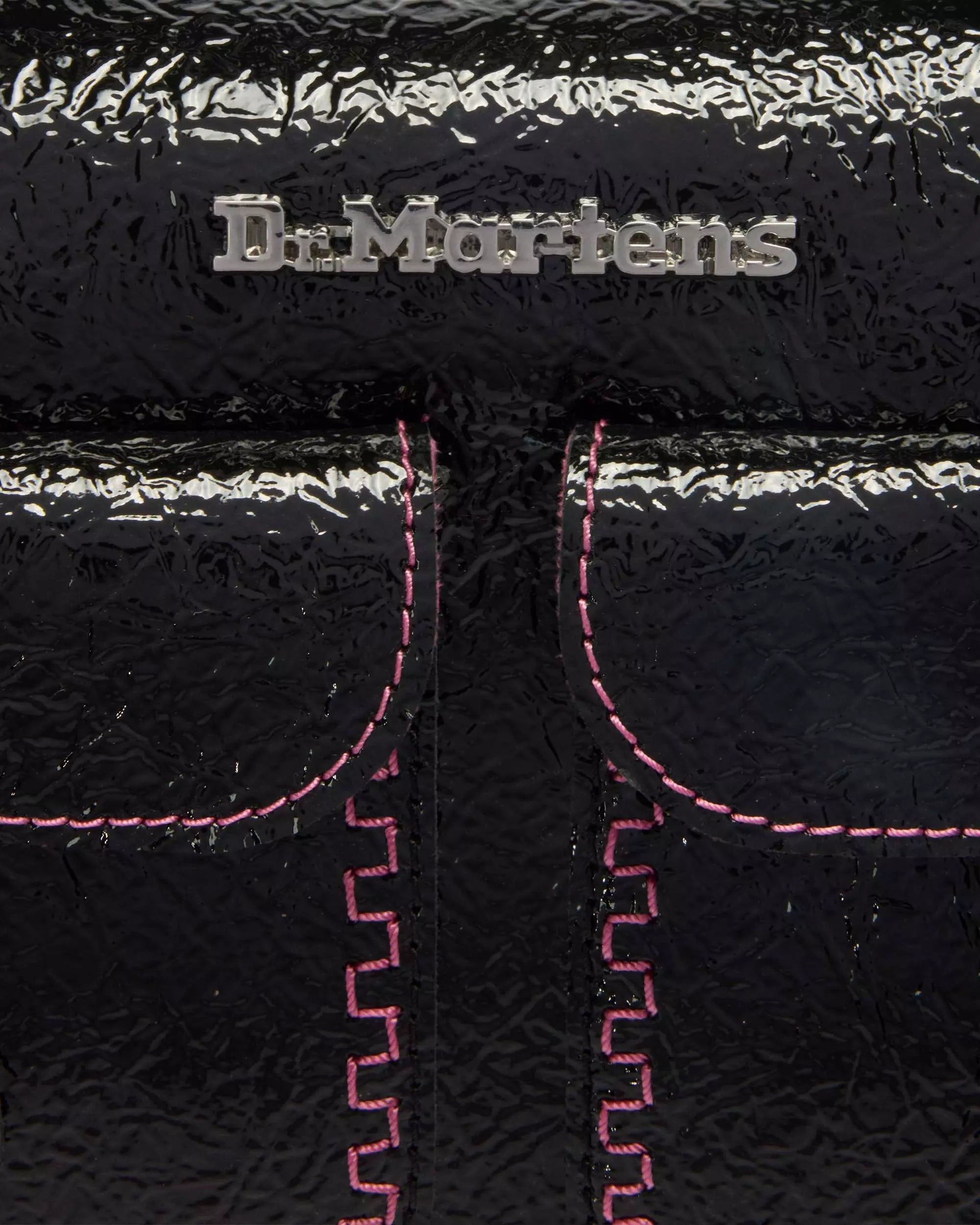 Top Handle Bag Distressed Patent Leather Bag