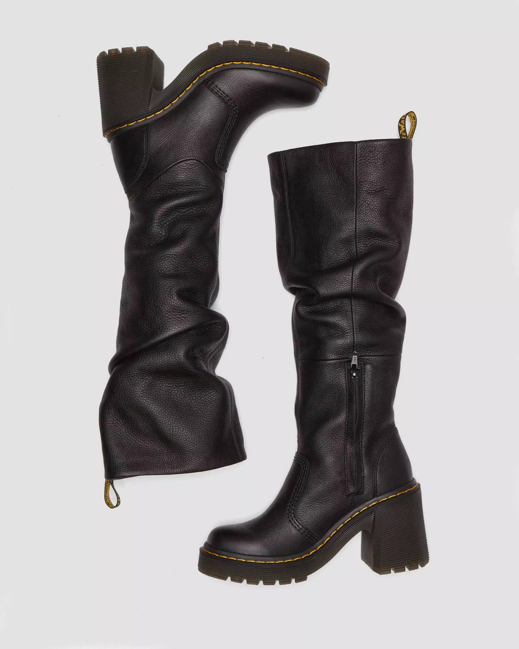 Kasey Virginia Leather Tall Heeled Boots