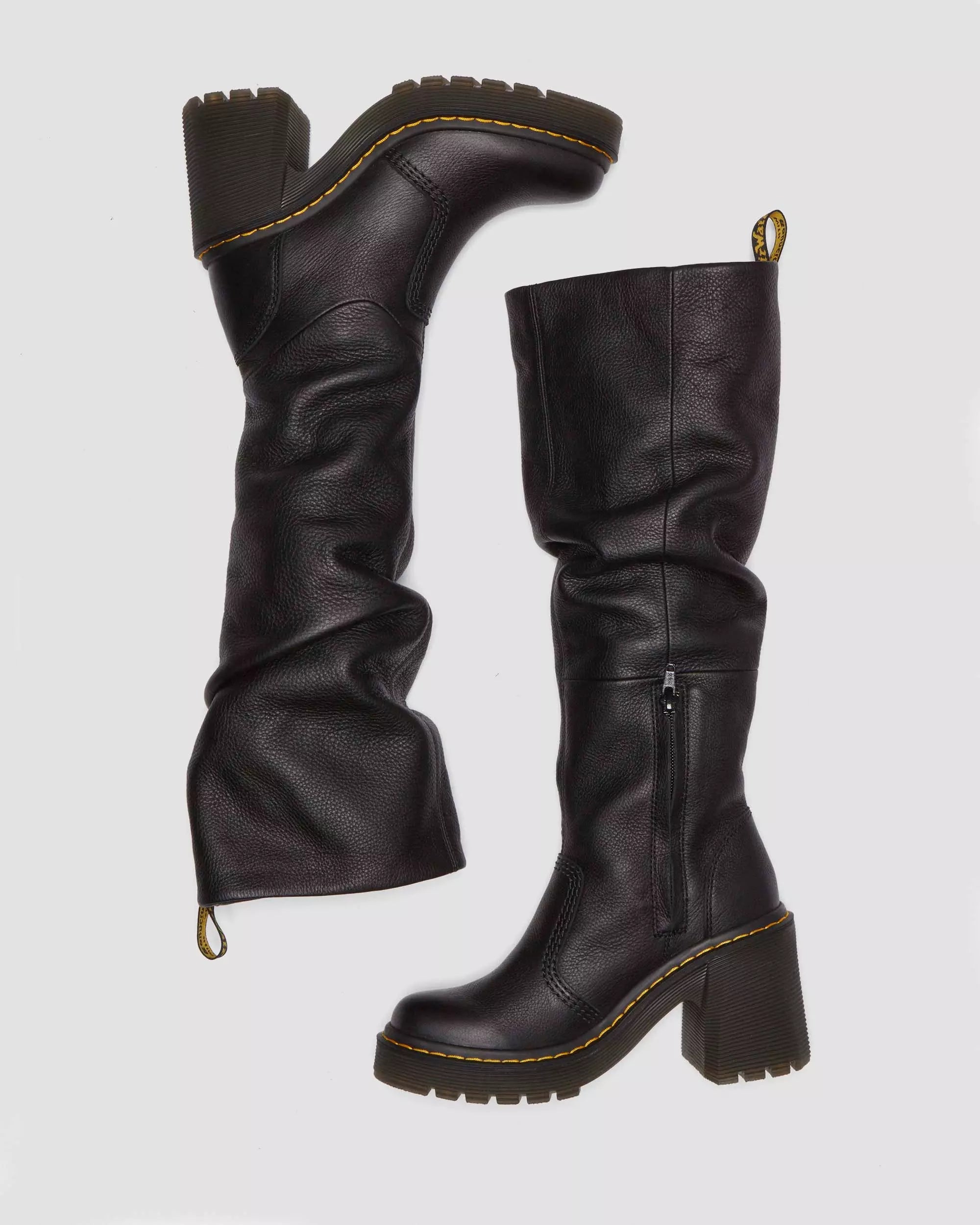 Kasey Virginia Leather Tall Heeled Boots