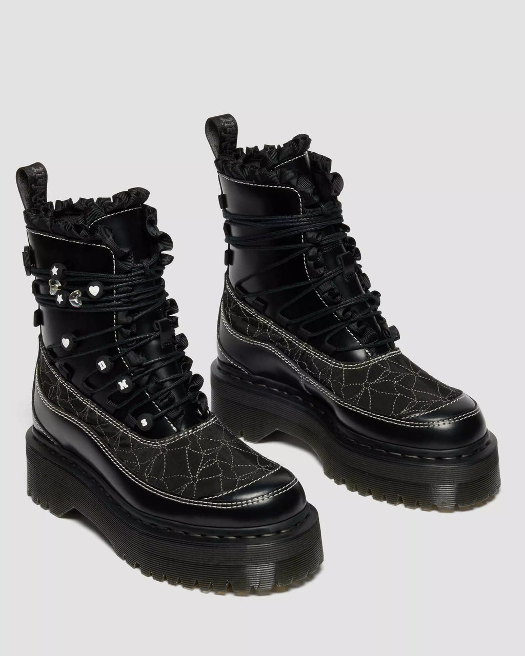 JADON FRILL Smooth Leather Platform Boots