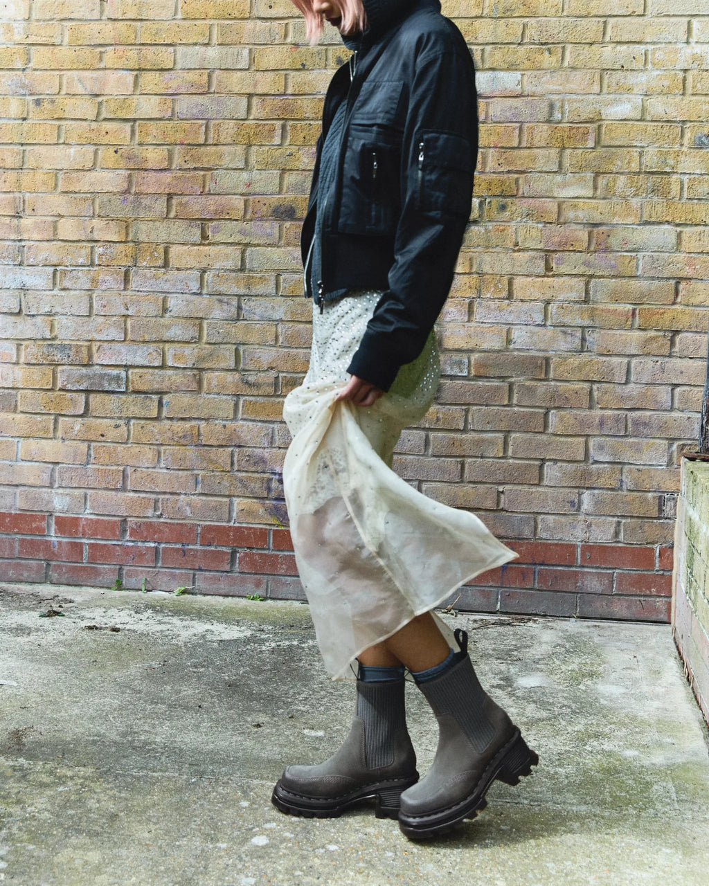 Corran Chelsea Waxy Suede Heeled Boots