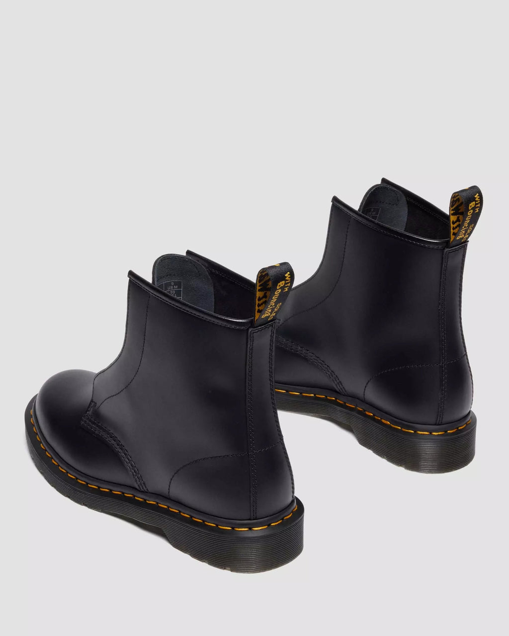 1460 LACELESS Smooth Leather Slip On Boots