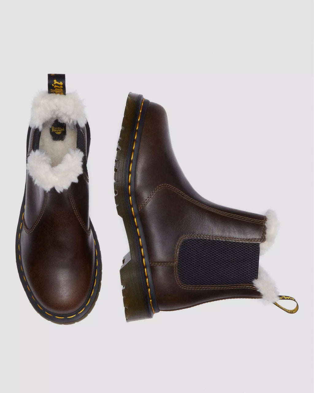 2976 Women's Faux Fur Lined Chelsea Boots