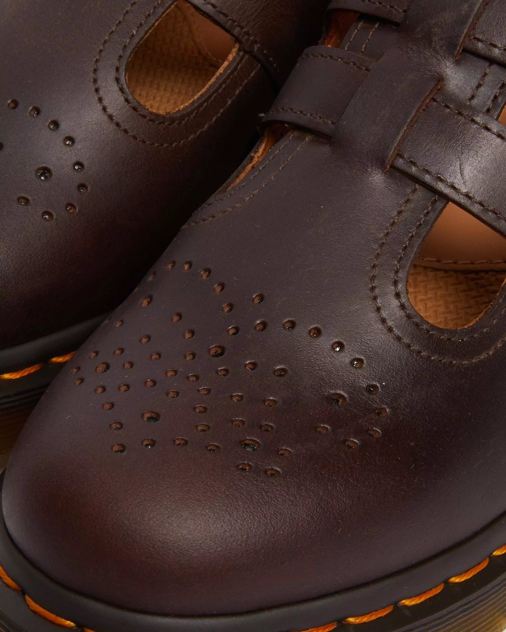 8065 Crazy Horse Leather Mary Jane Shoes