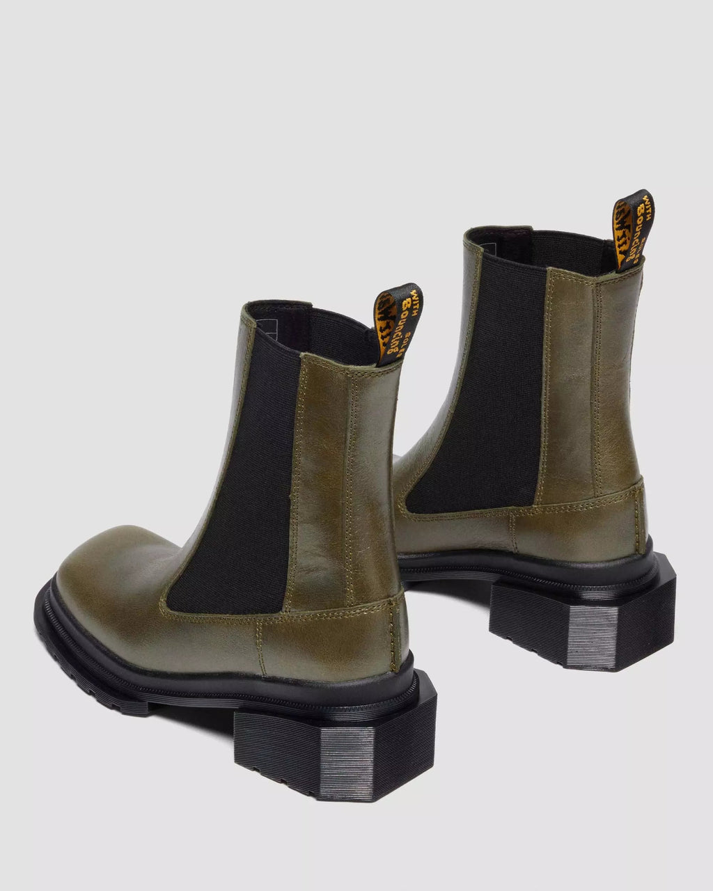 MAYBOLE CHELSEA Square Toe Leather Boots