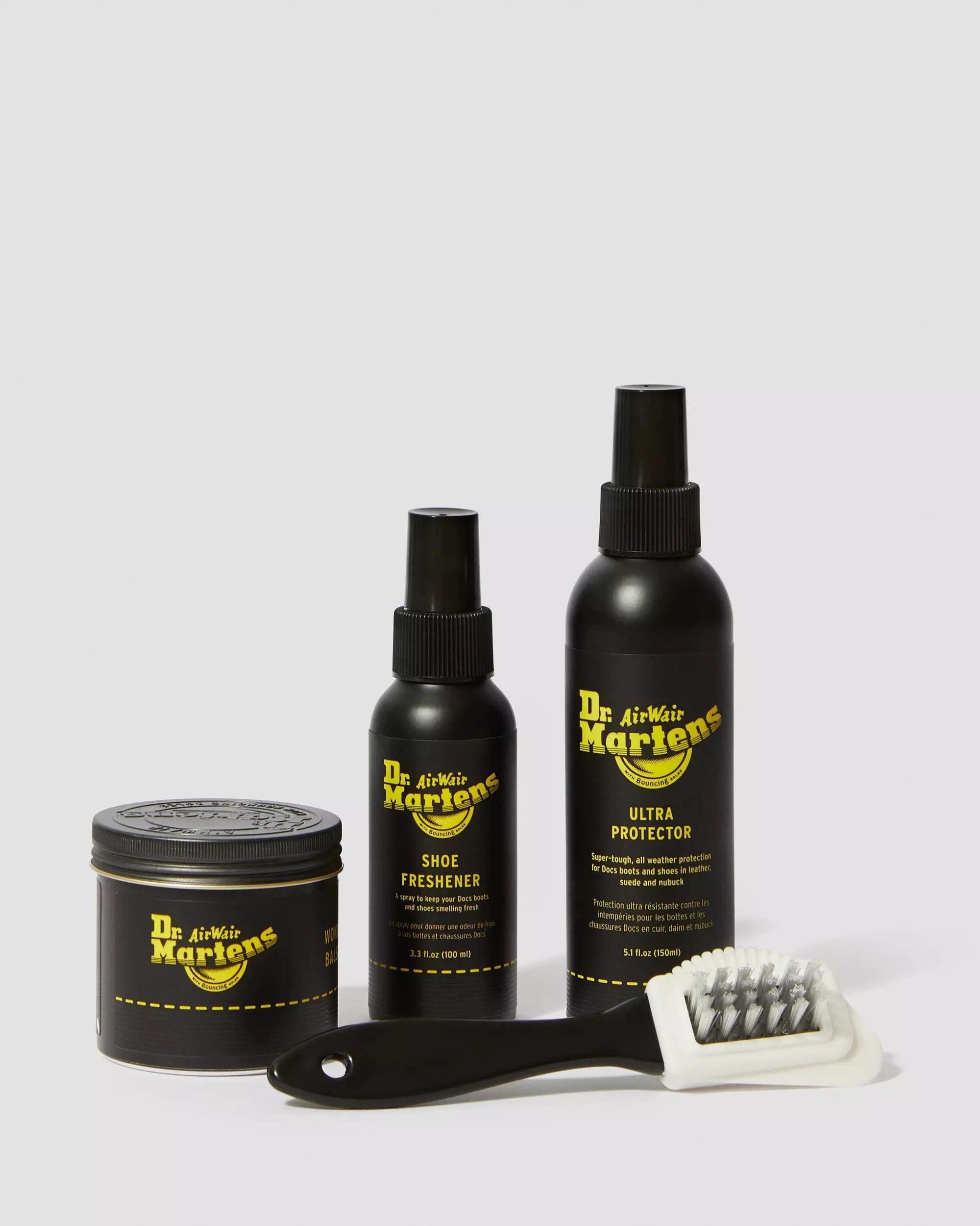 Premium Shoe Care Box Wonder Balsam, Ultra Protector, Shoe Freshener, and Brush