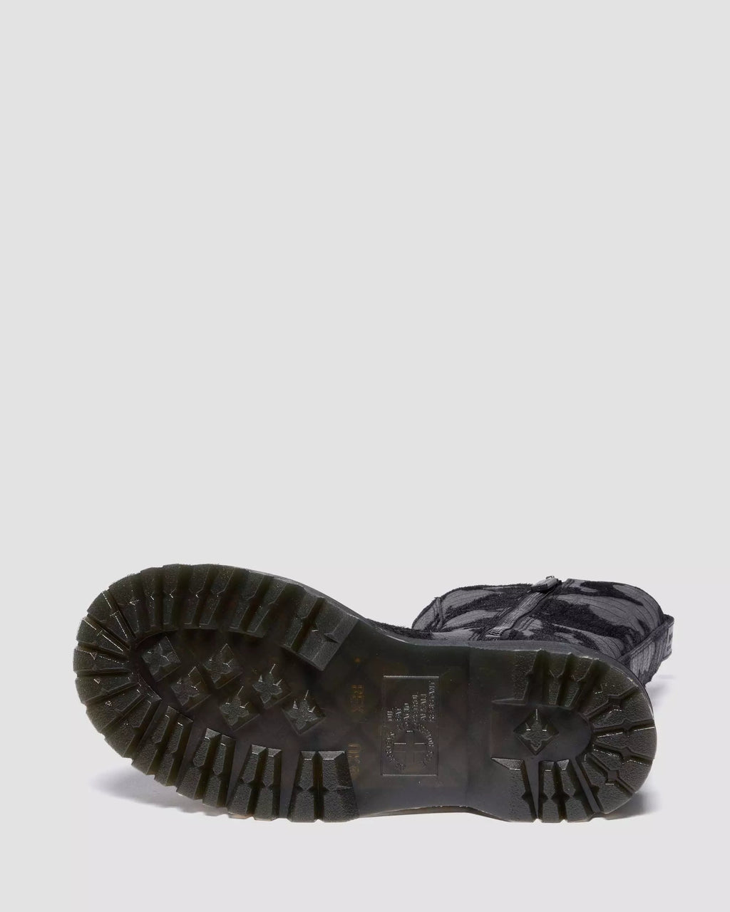 REJENA Hair On Croc Emboss Leather Boots