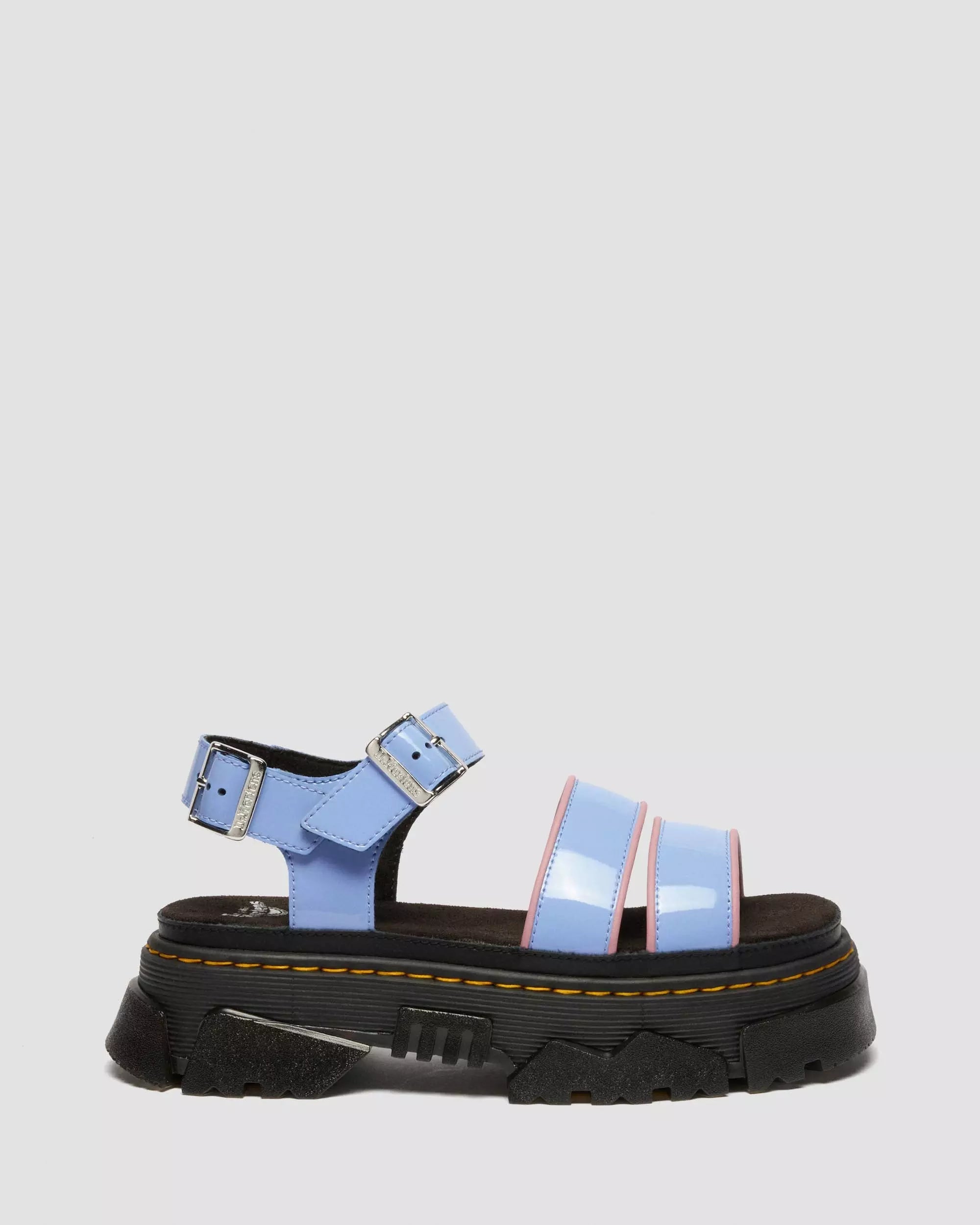 Mattison Two Strap Soft Patent Leather Sandals