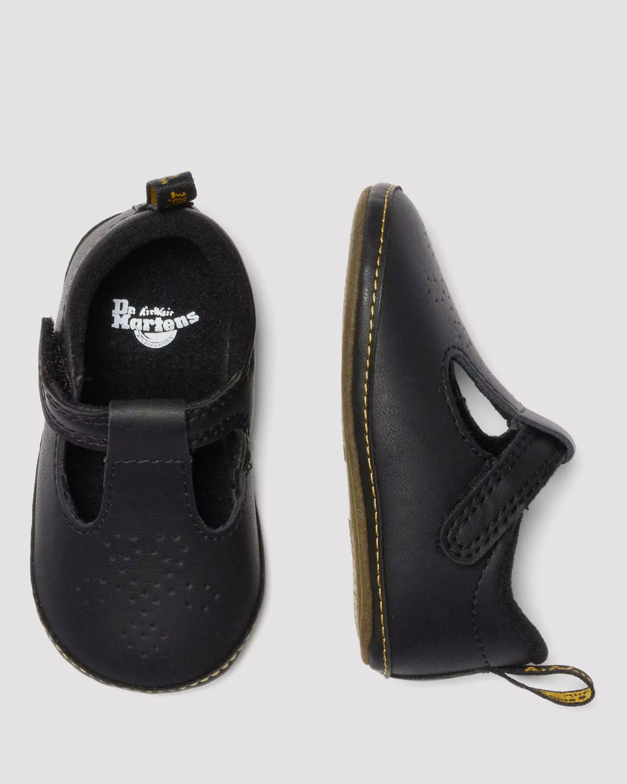NEWBORN POLLEY PU-COATED LEATHER MARY JANE SHOES