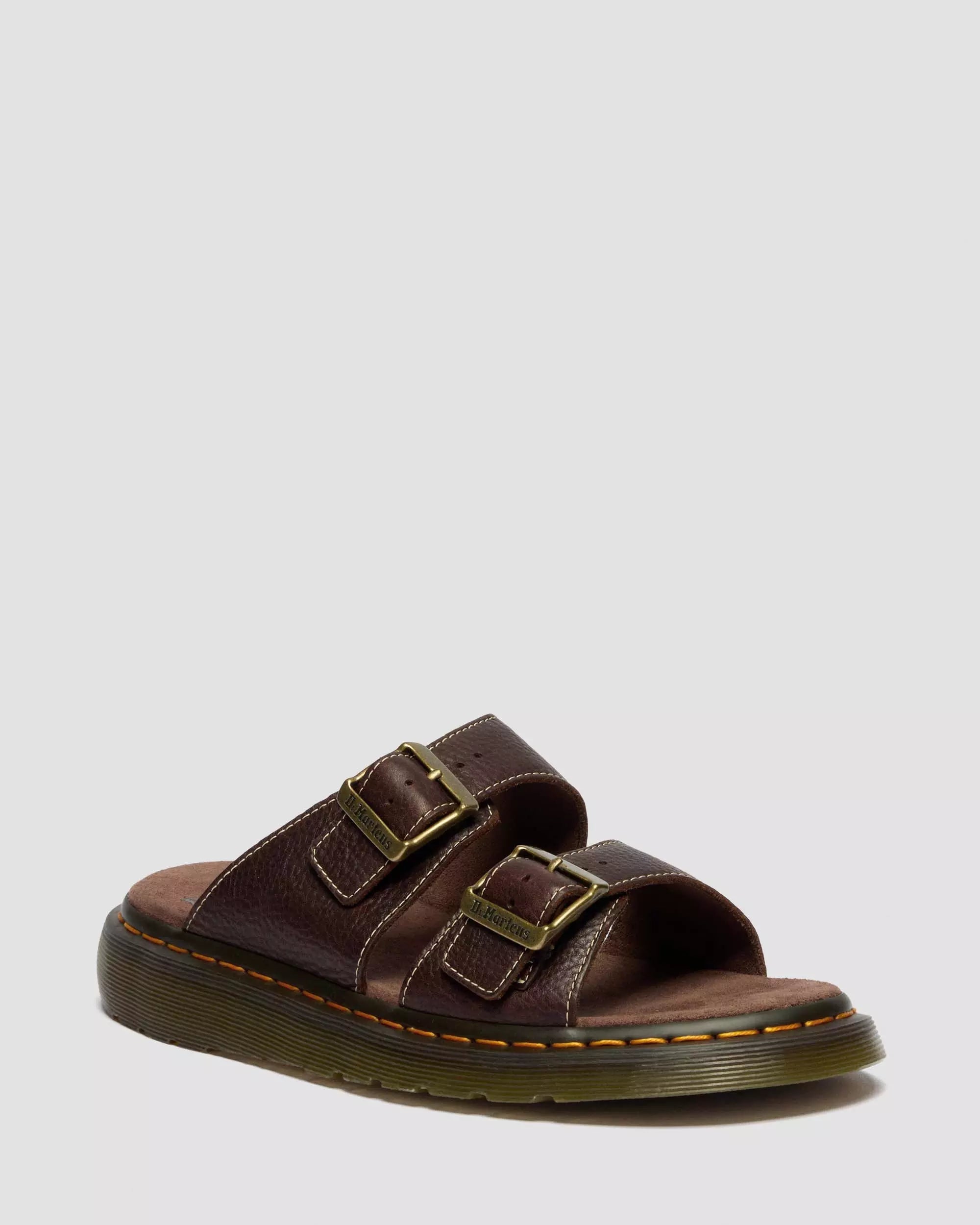 Josef Grizzly Leather Slide Sandals