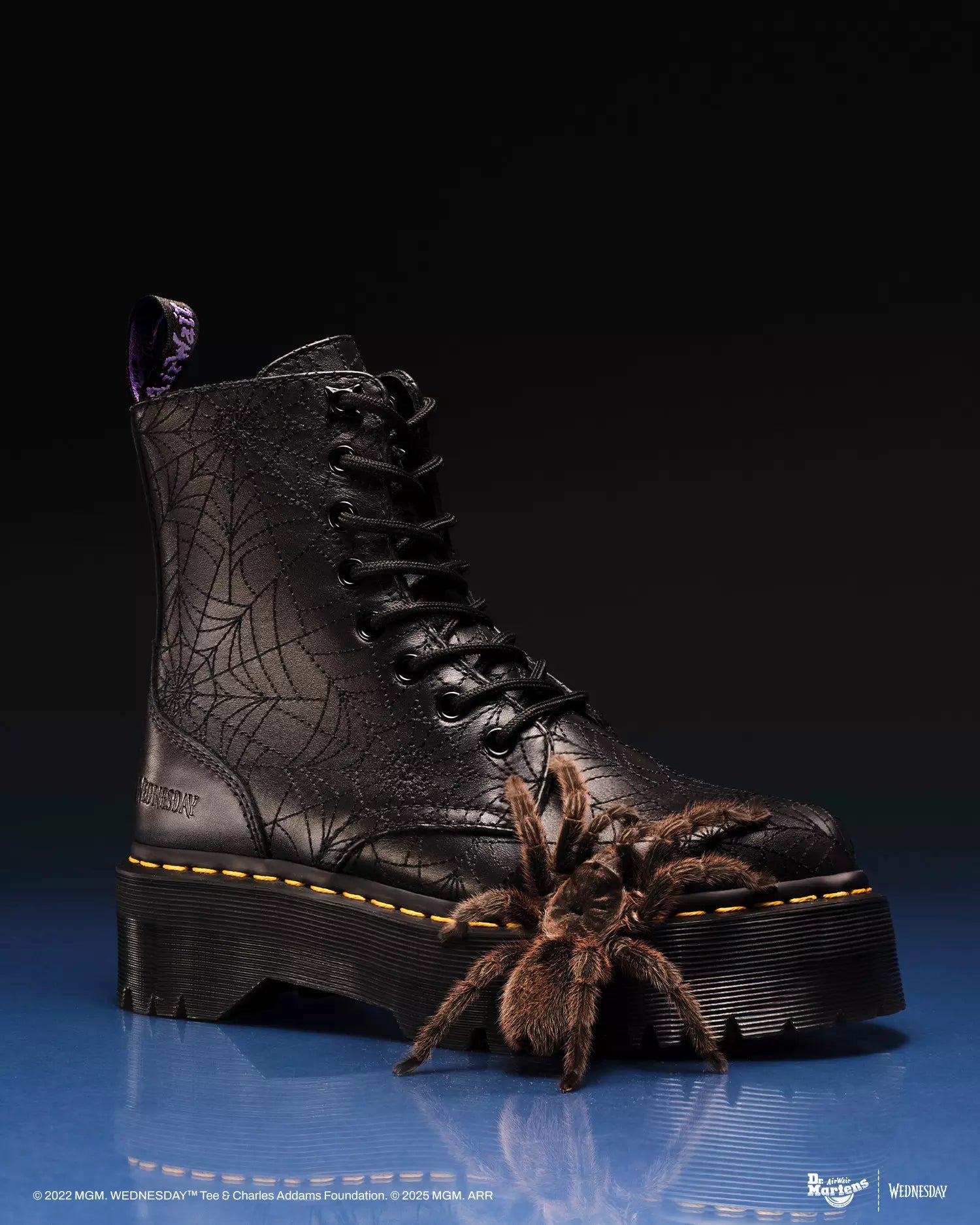 Jadon Wednesday Leather Platform Boots