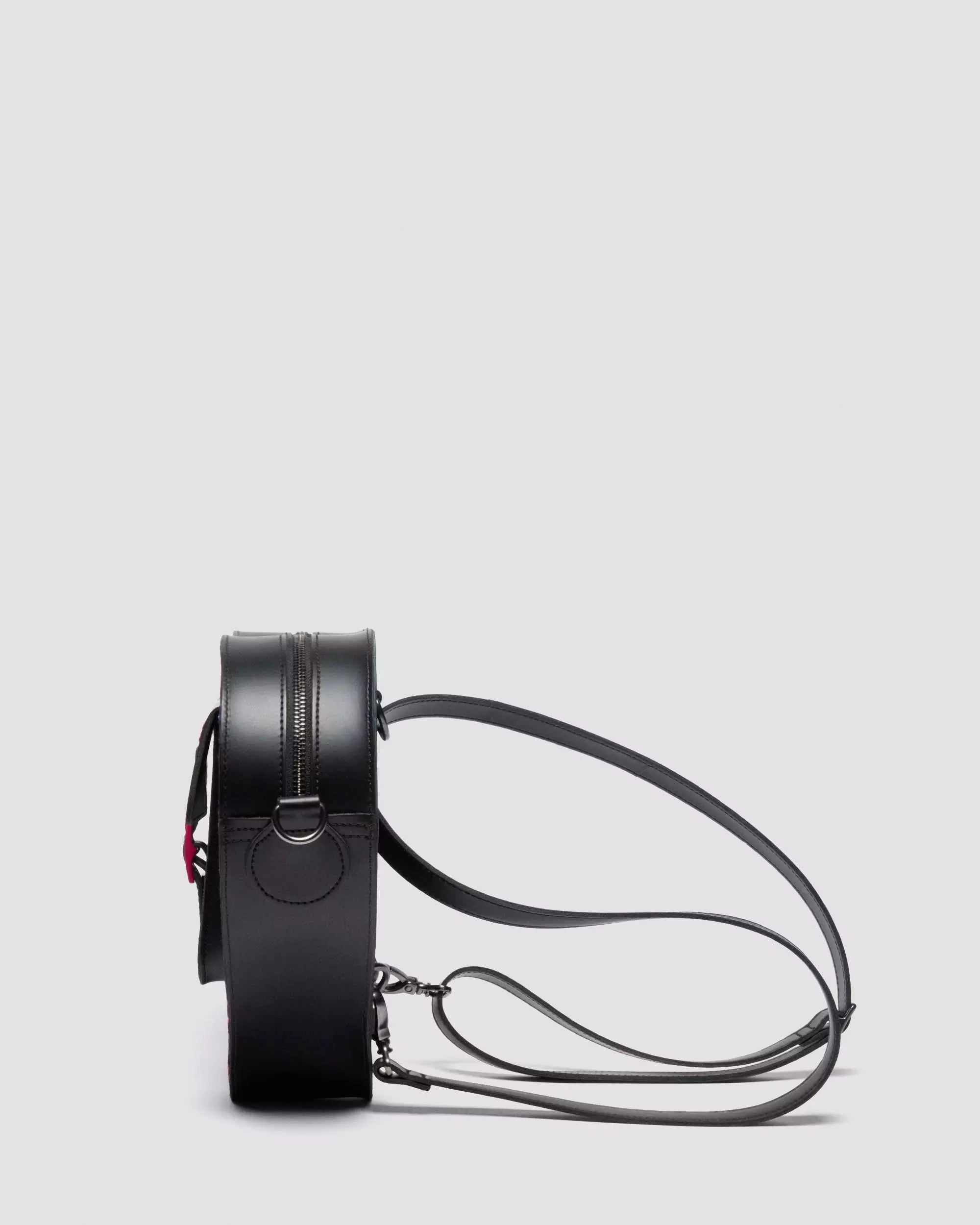 HEART BACKPACK PINK TARTAN LEATHER HEART BAG