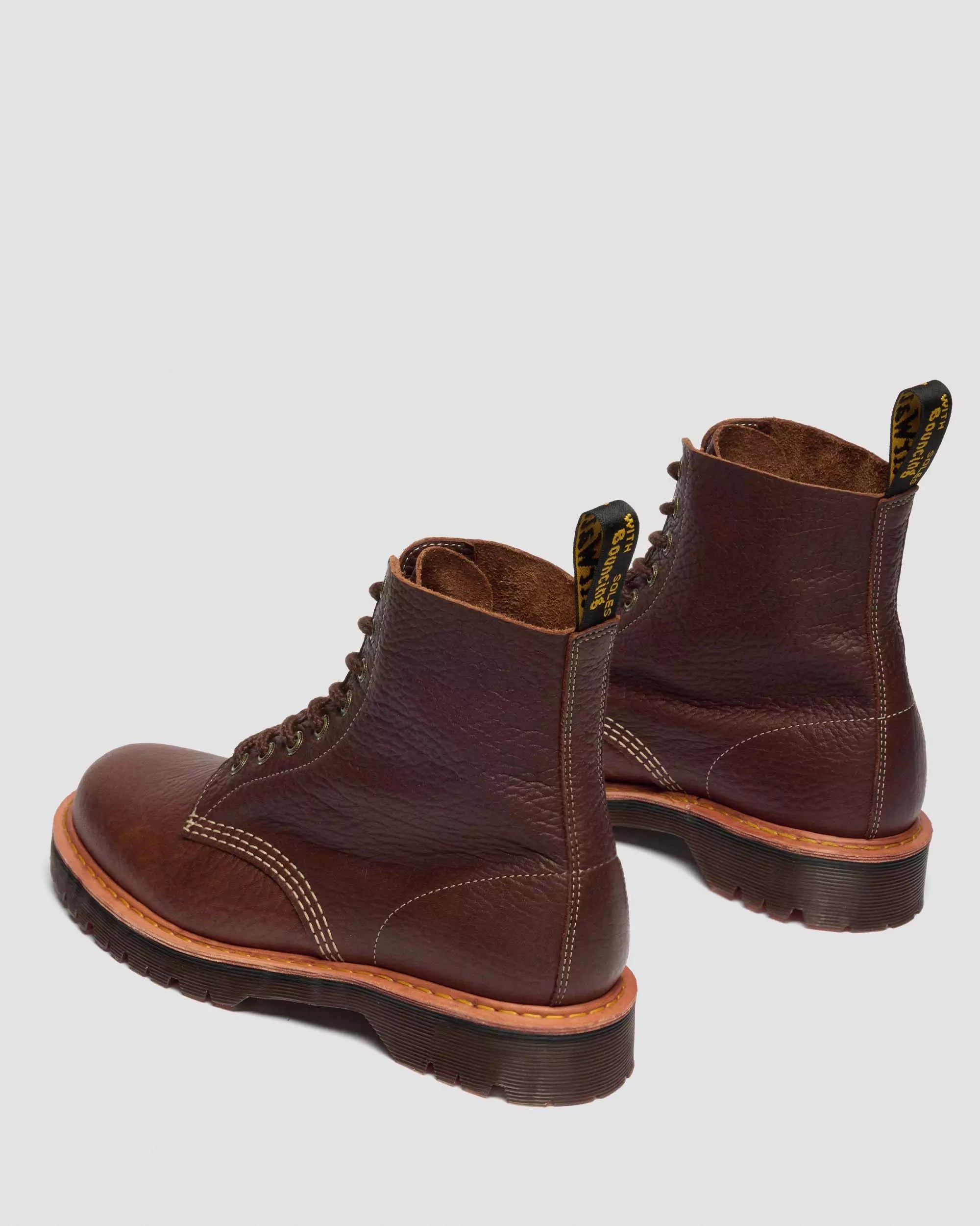 1460 Wild Grain Leather Lace Up Boots