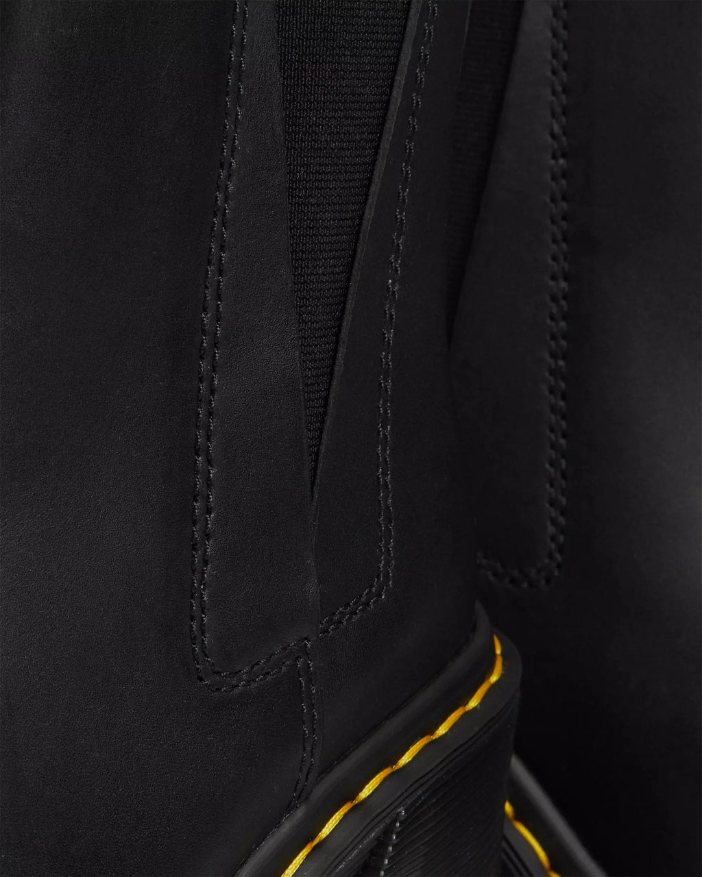 SPENCE Leather Flared Heel Chelsea Boots