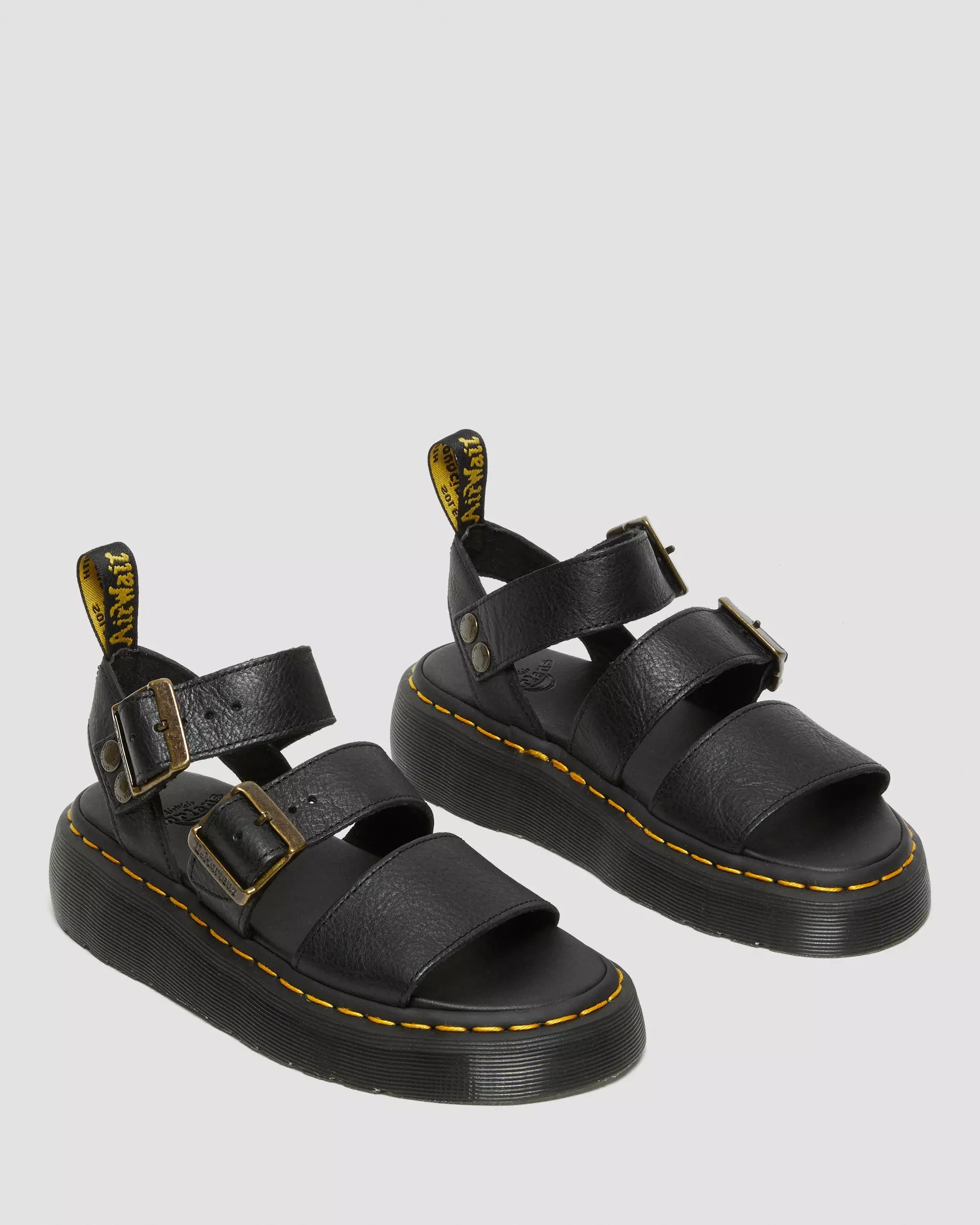 Gryphon Pisa Leather Platform Sandals