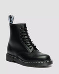 1460 White Stitch Smooth Leather Lace Up Boots