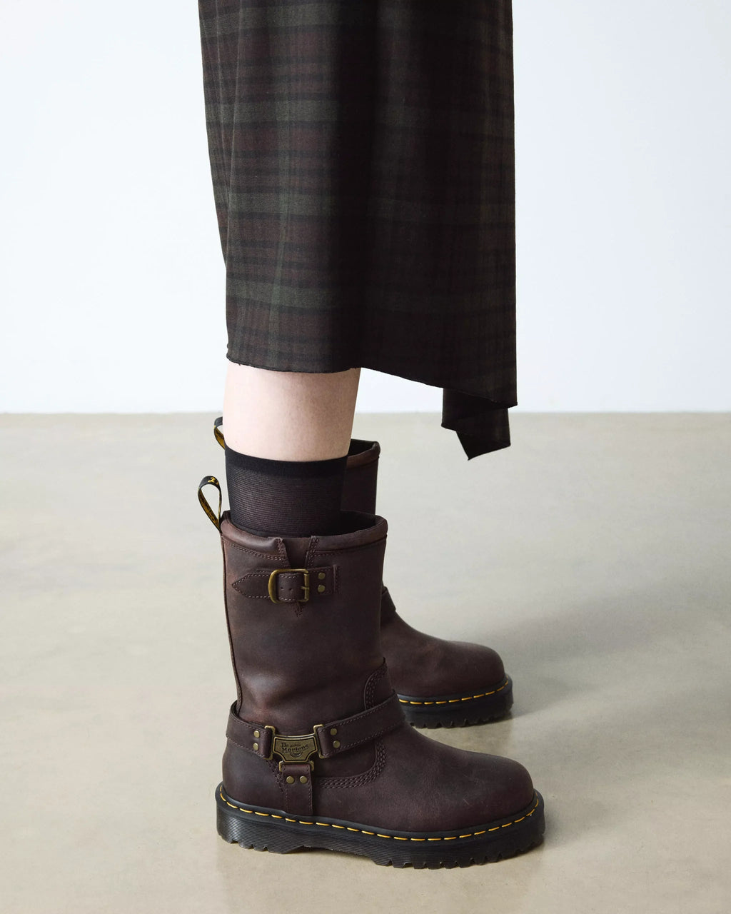 Anistone Hi Leather Biker Boots