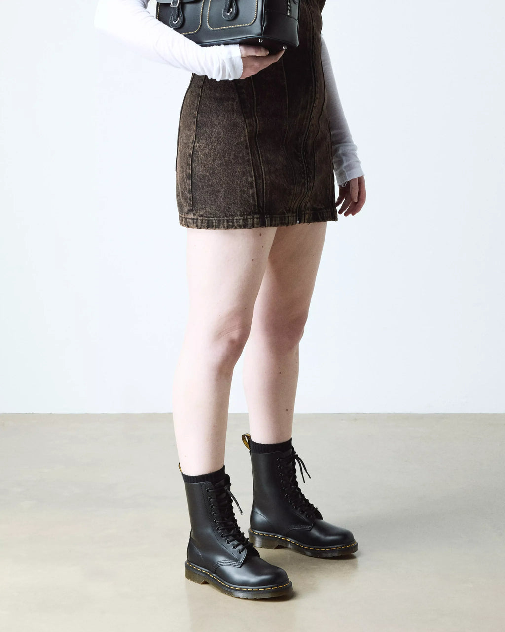 1490 Smooth Leather Mid Calf Boots