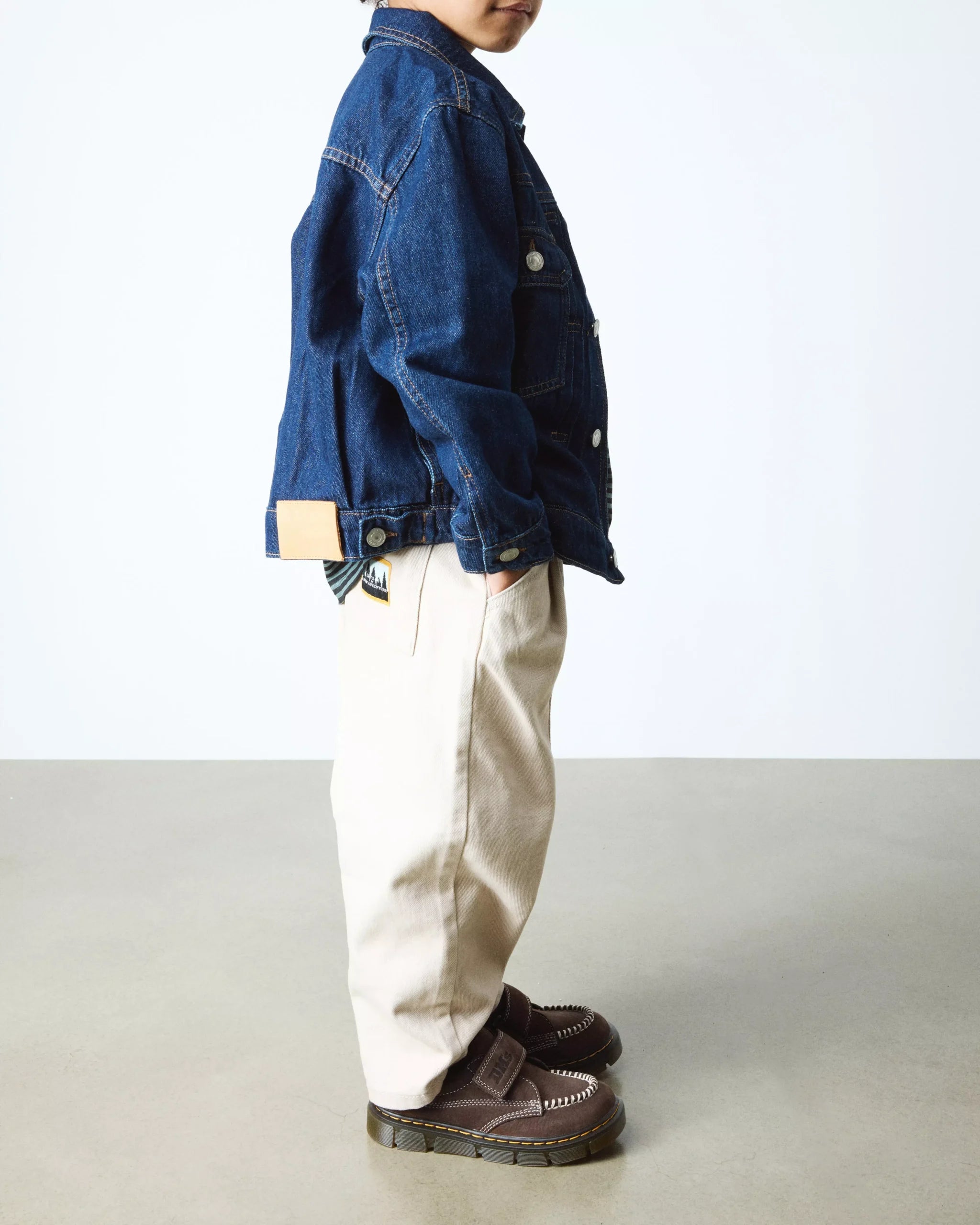 Junior Raffe Strap Tumbled Nubuck Moc Toe Shoes